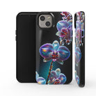 Silent Symphony | Crystal Flower Orchid Case for iPhone 14 Plus