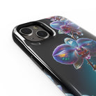 Silent Symphony | Crystal Flower Orchid Case for iPhone 14 Plus