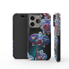 Silent Symphony | Crystal Flower Orchid Case for iPhone 14 Pro