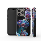 Silent Symphony | Crystal Flower Orchid Case for iPhone 14 Pro