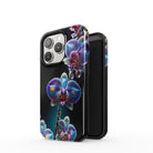 Silent Symphony | Crystal Flower Orchid Case for iPhone 14 Pro