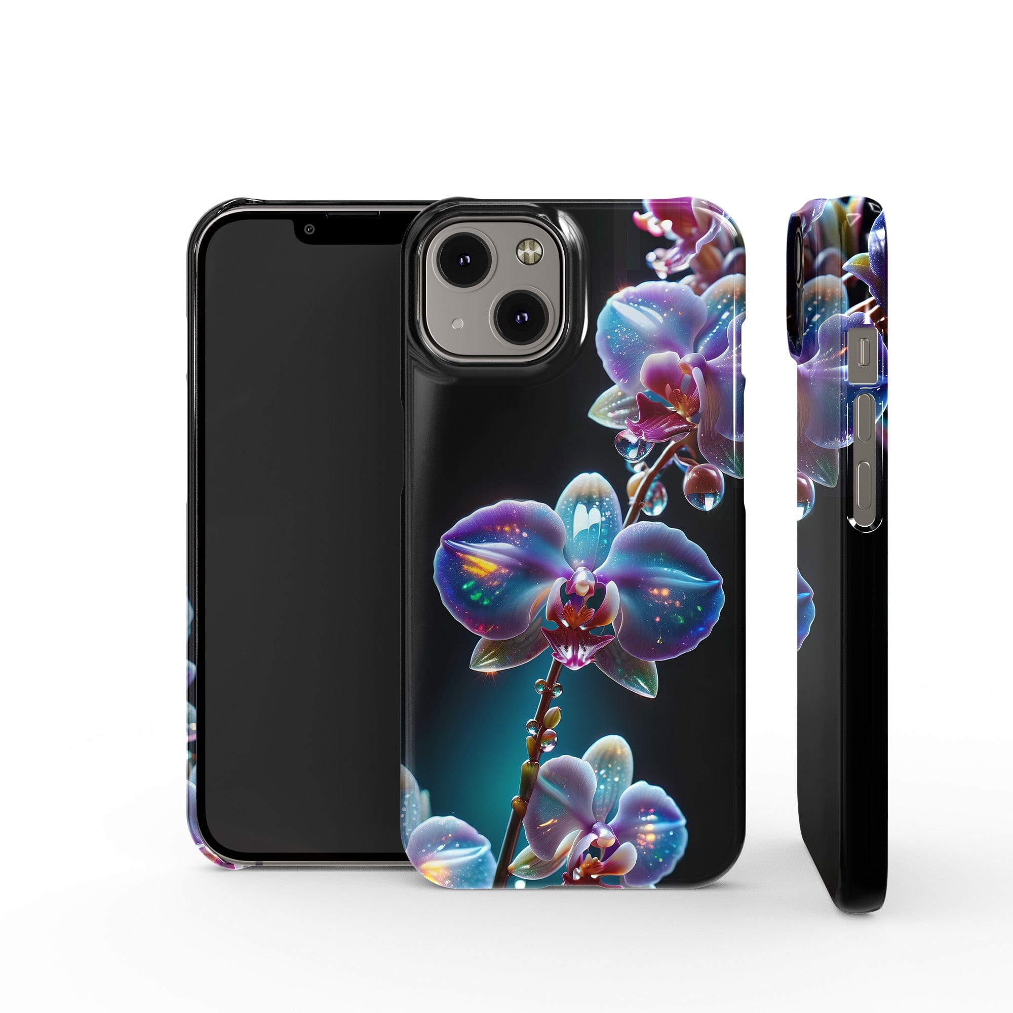 Silent Symphony | Crystal Flower Orchid Case for iPhone 14