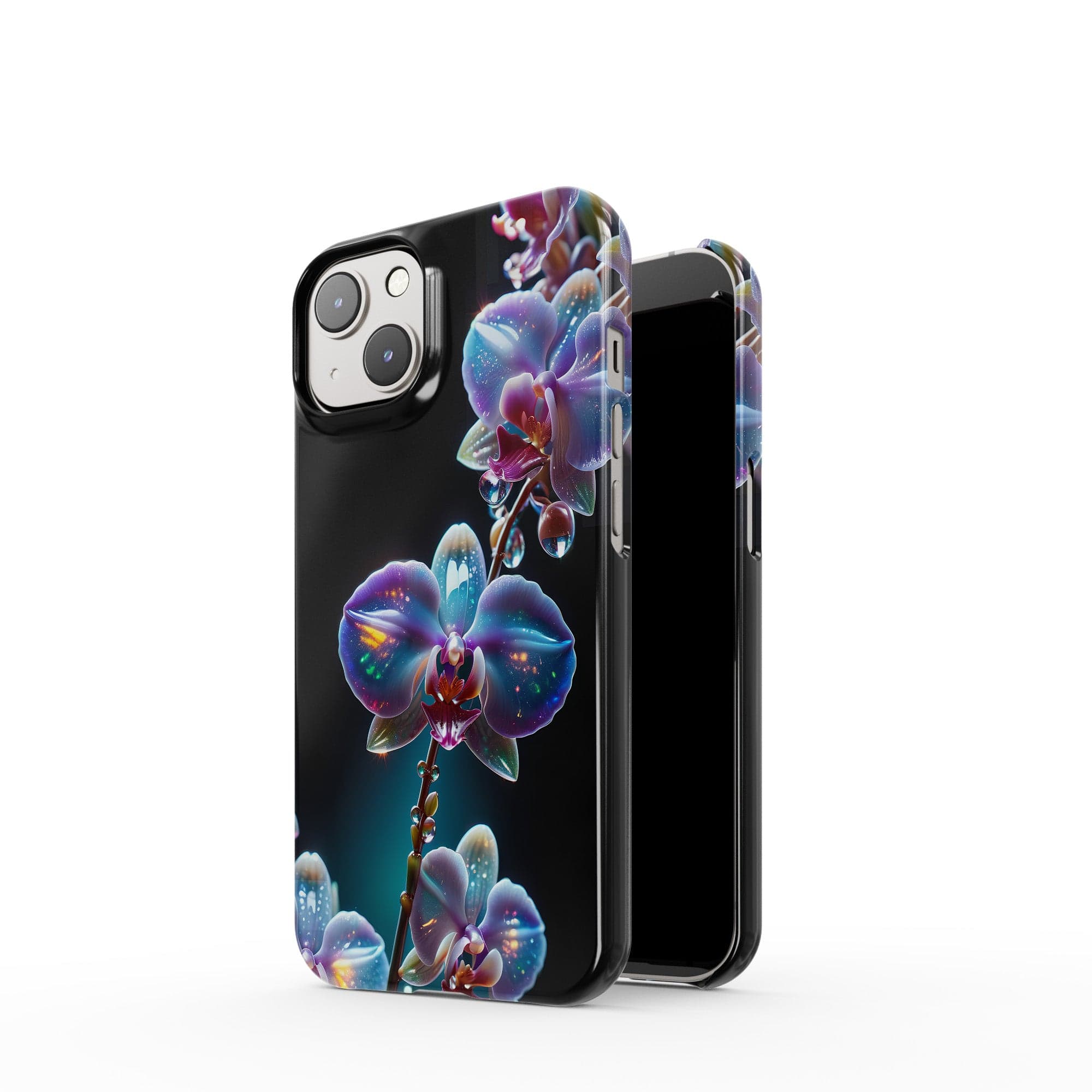 Silent Symphony | Crystal Flower Orchid Case for iPhone 14