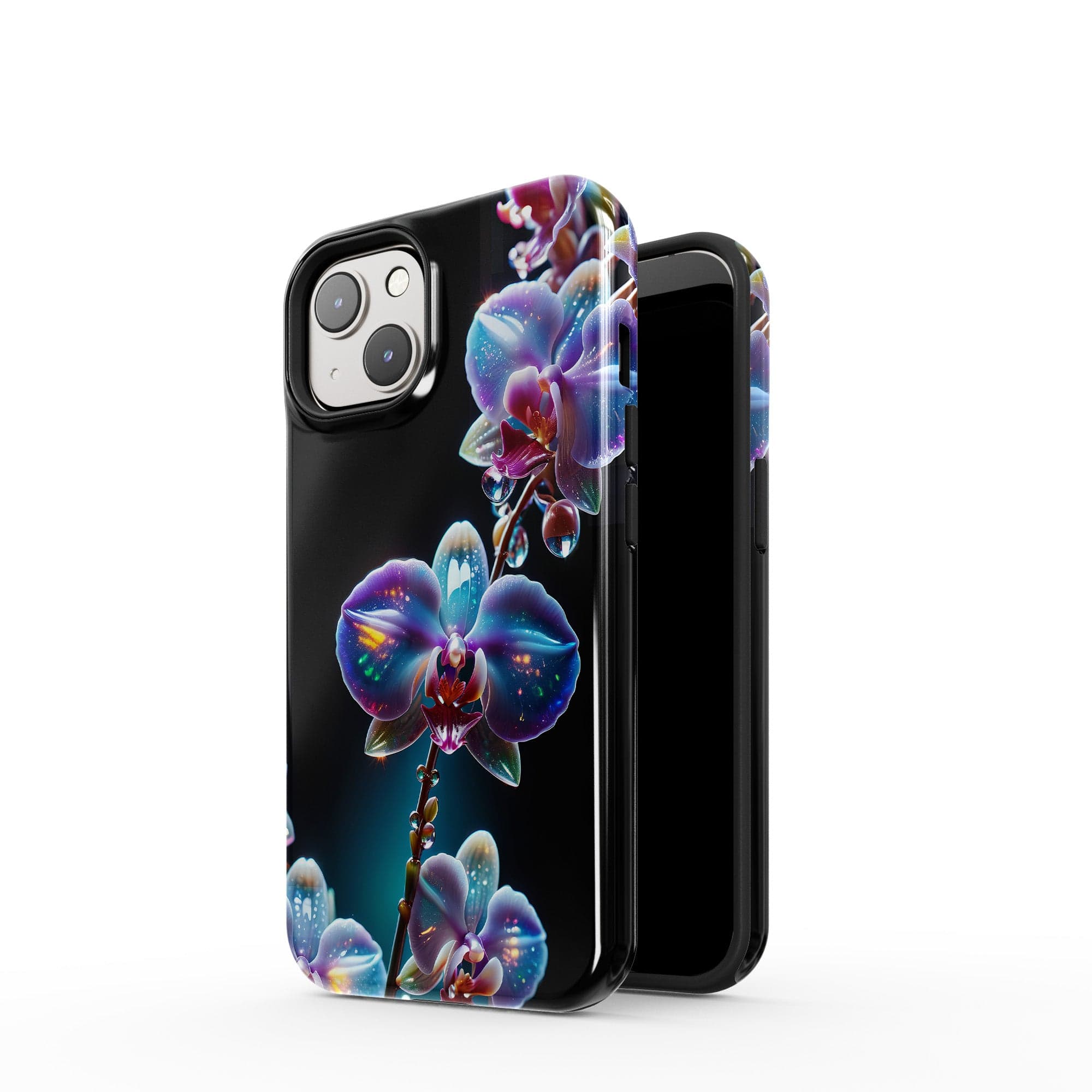 Silent Symphony | Crystal Flower Orchid Case for iPhone 14