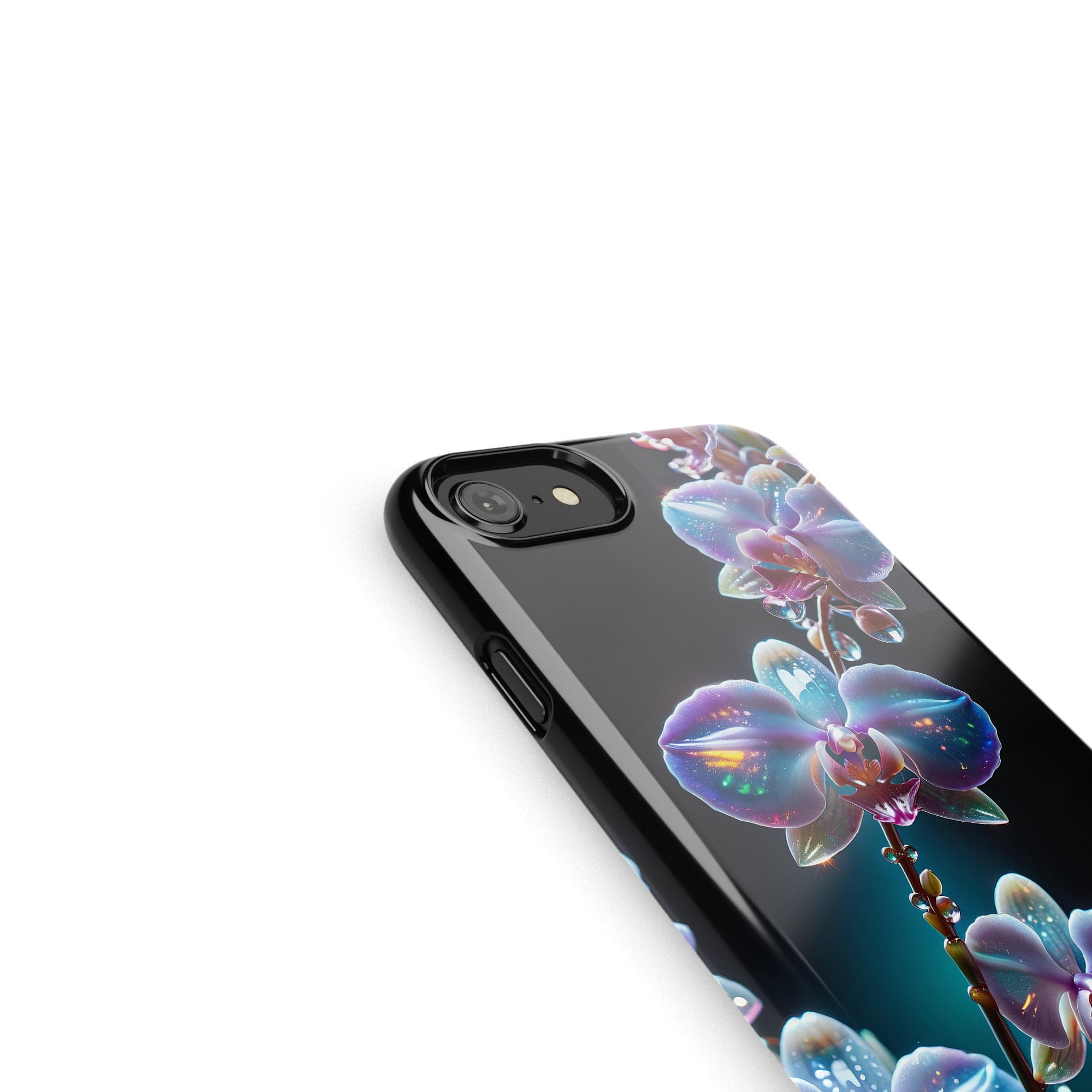 Silent Symphony | Crystal Flower Orchid Case for iPhone SE