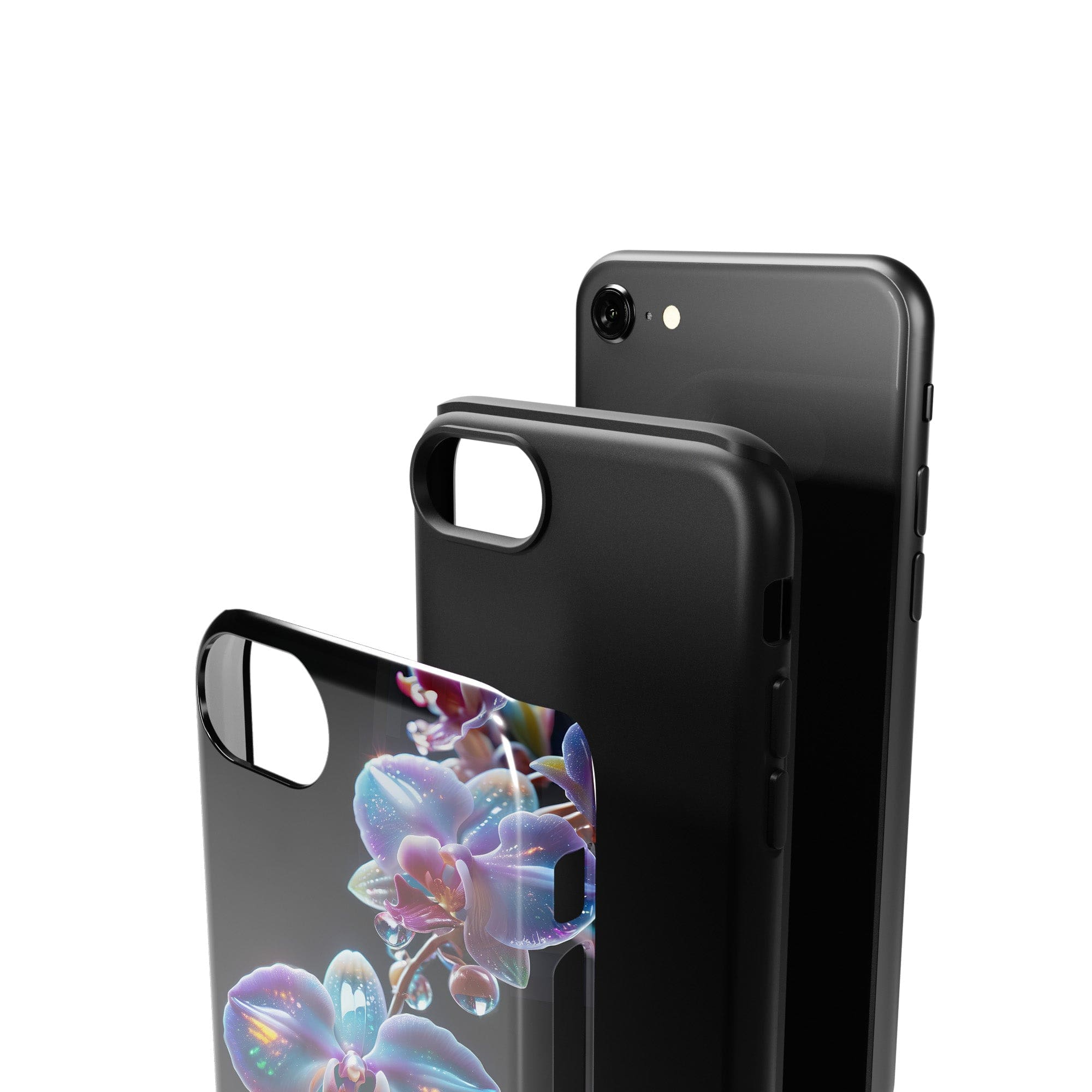 Silent Symphony | Crystal Flower Orchid Case for iPhone SE