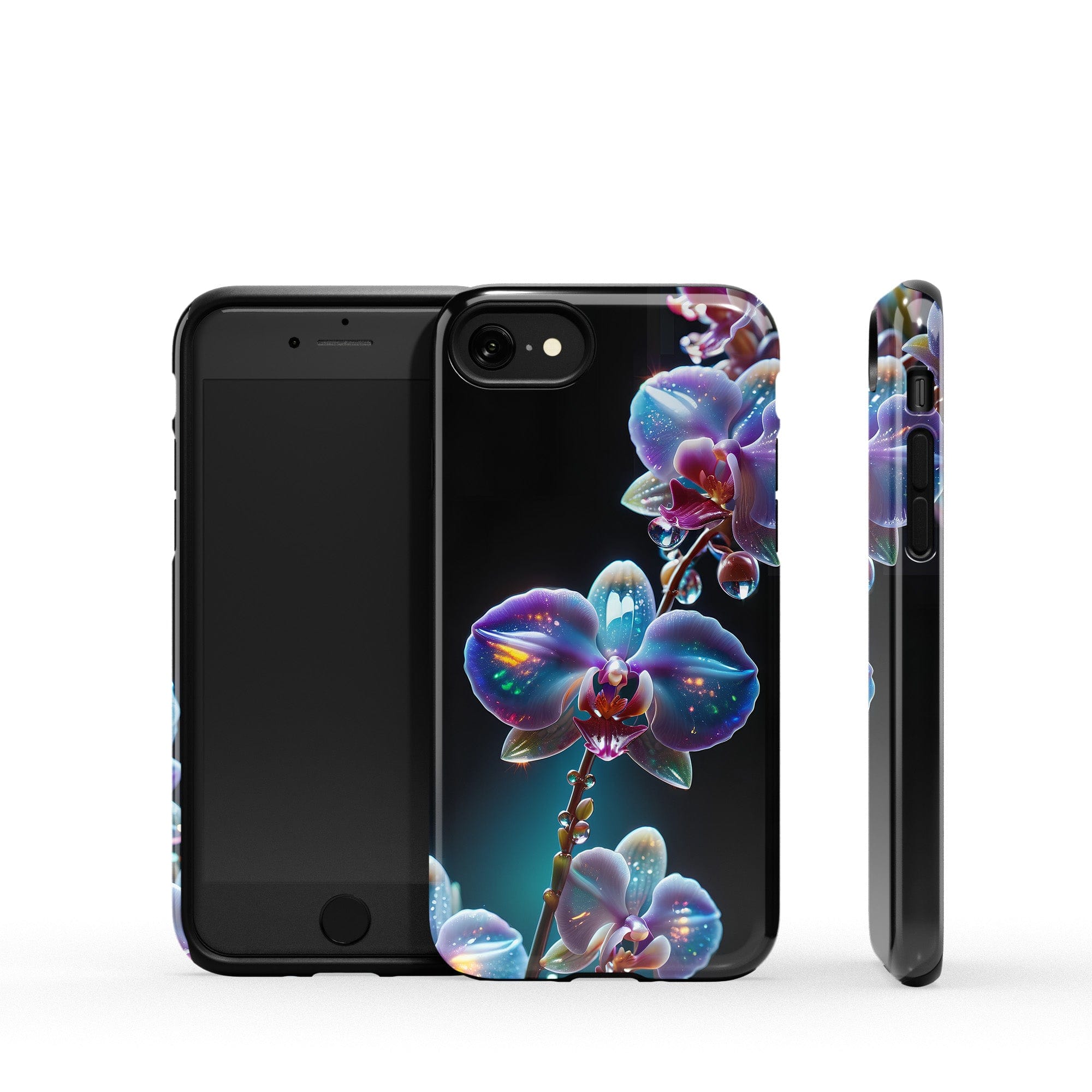 Silent Symphony | Crystal Flower Orchid Case for iPhone SE