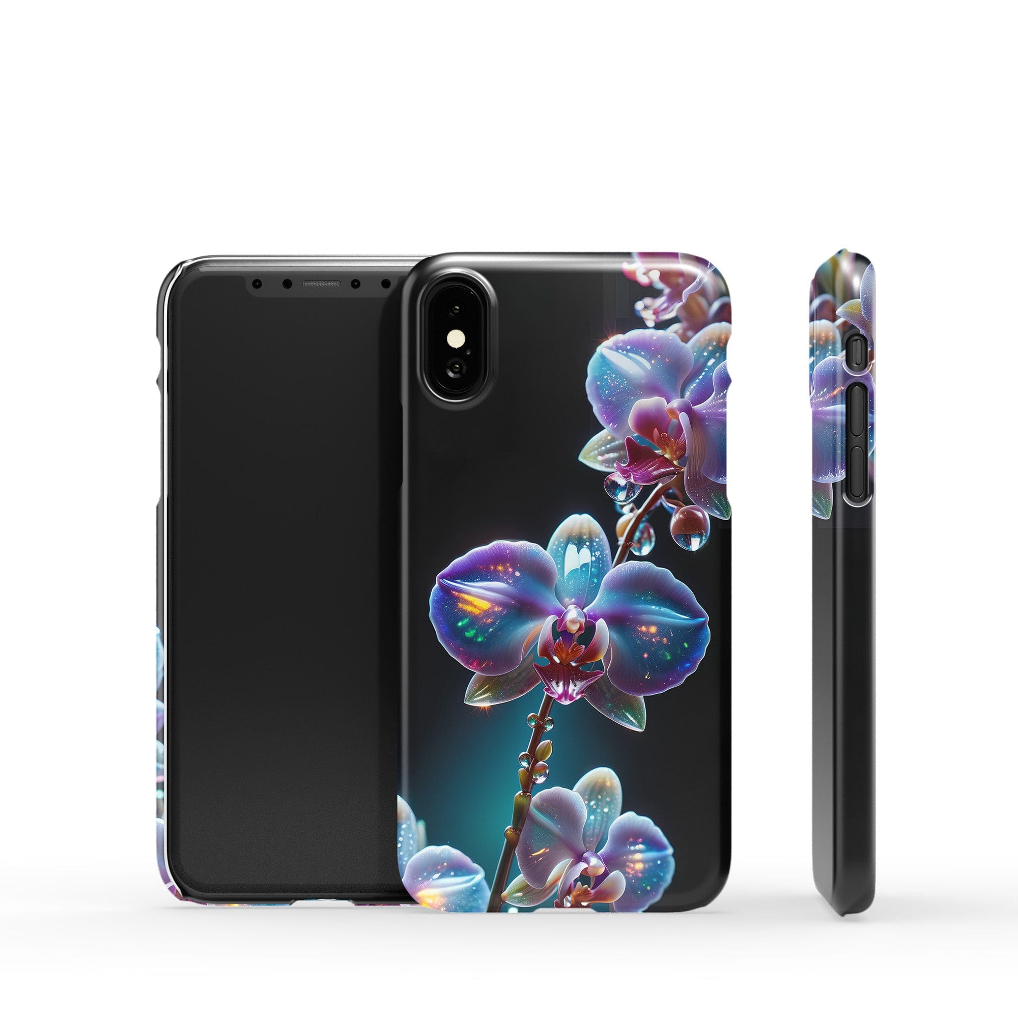 Silent Symphony | Crystal Flower Orchid Case for iPhone X