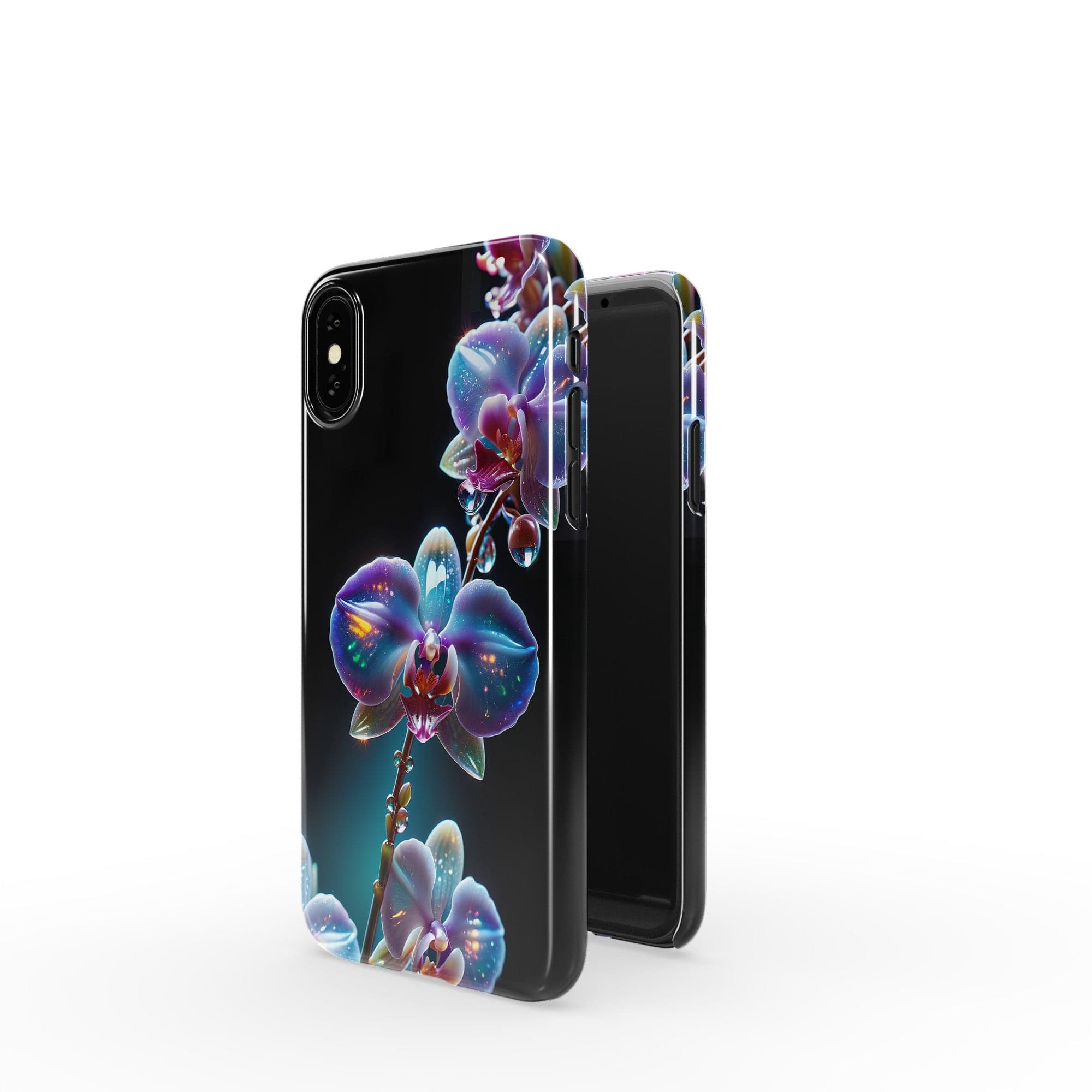 Silent Symphony | Crystal Flower Orchid Case for iPhone X