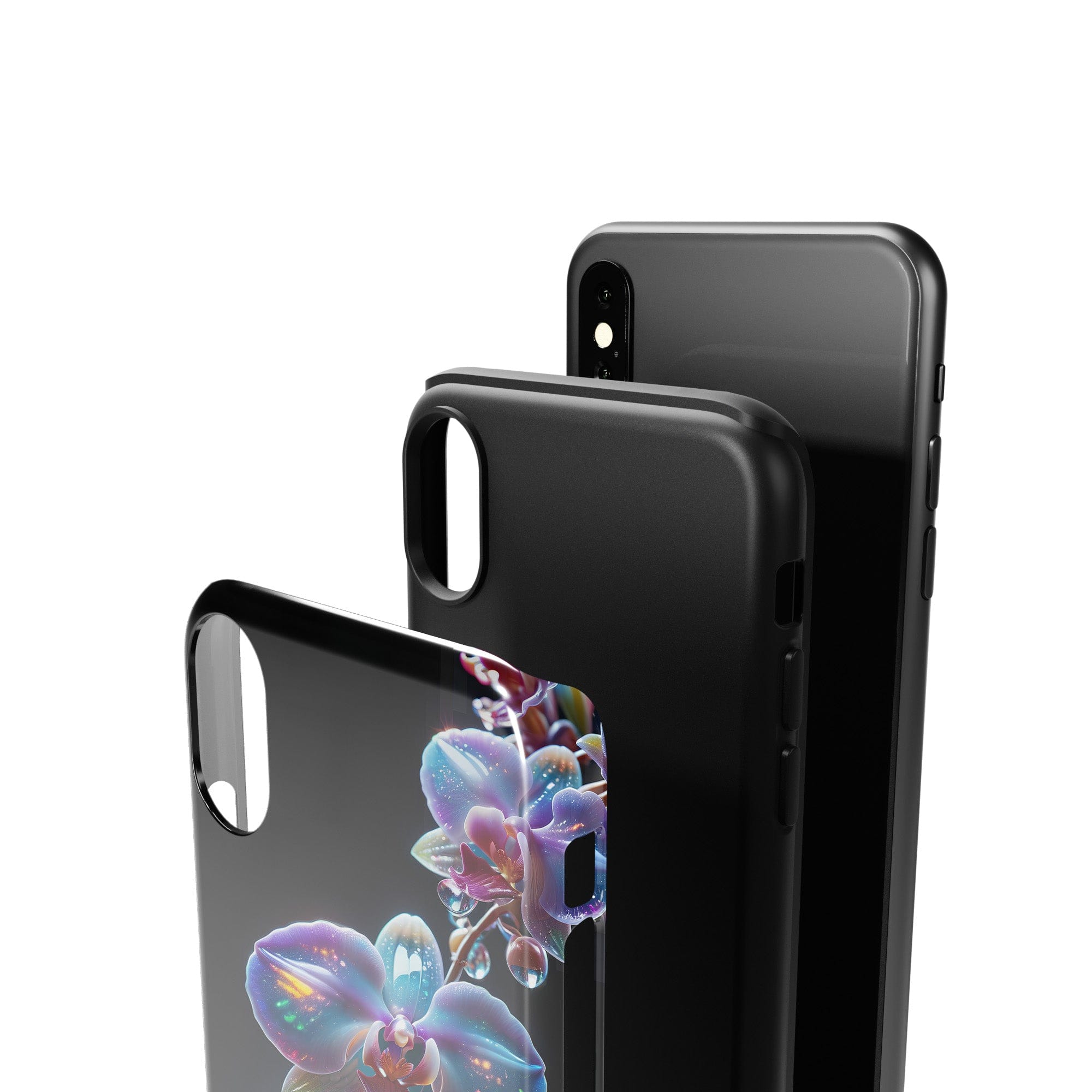 Silent Symphony | Crystal Flower Orchid Case for iPhone X