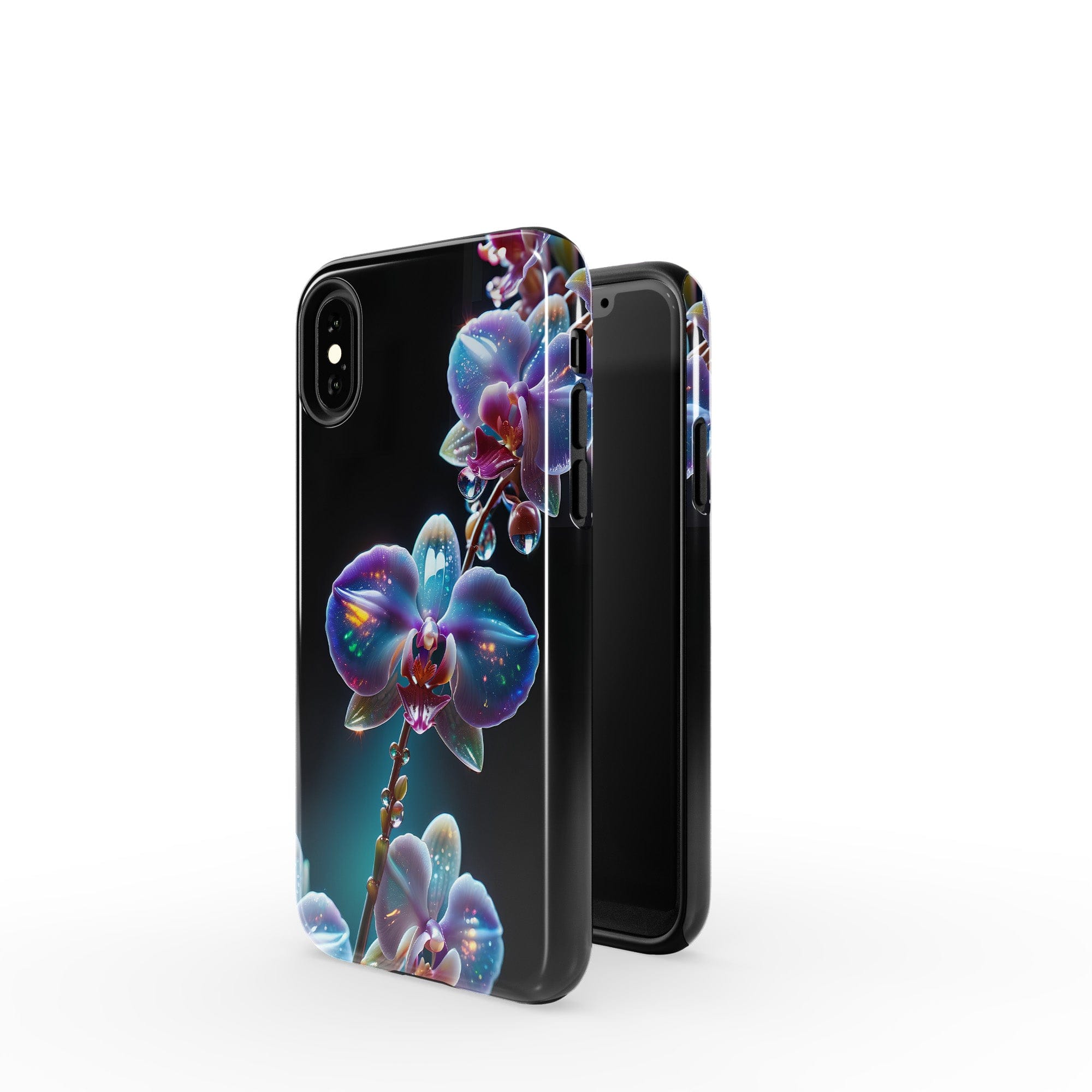 Silent Symphony | Crystal Flower Orchid Case for iPhone X