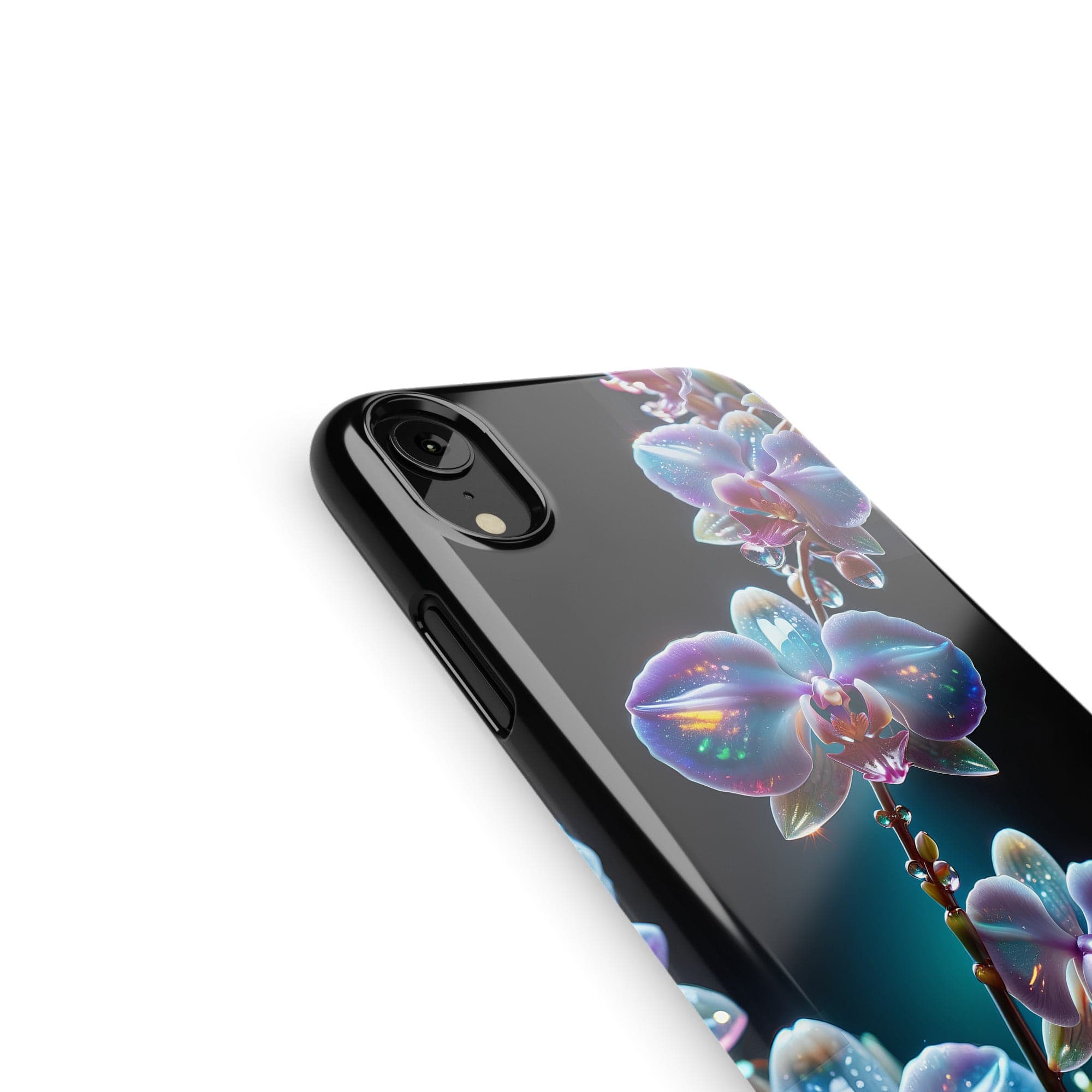 Silent Symphony | Crystal Flower Orchid Case for iPhone XR