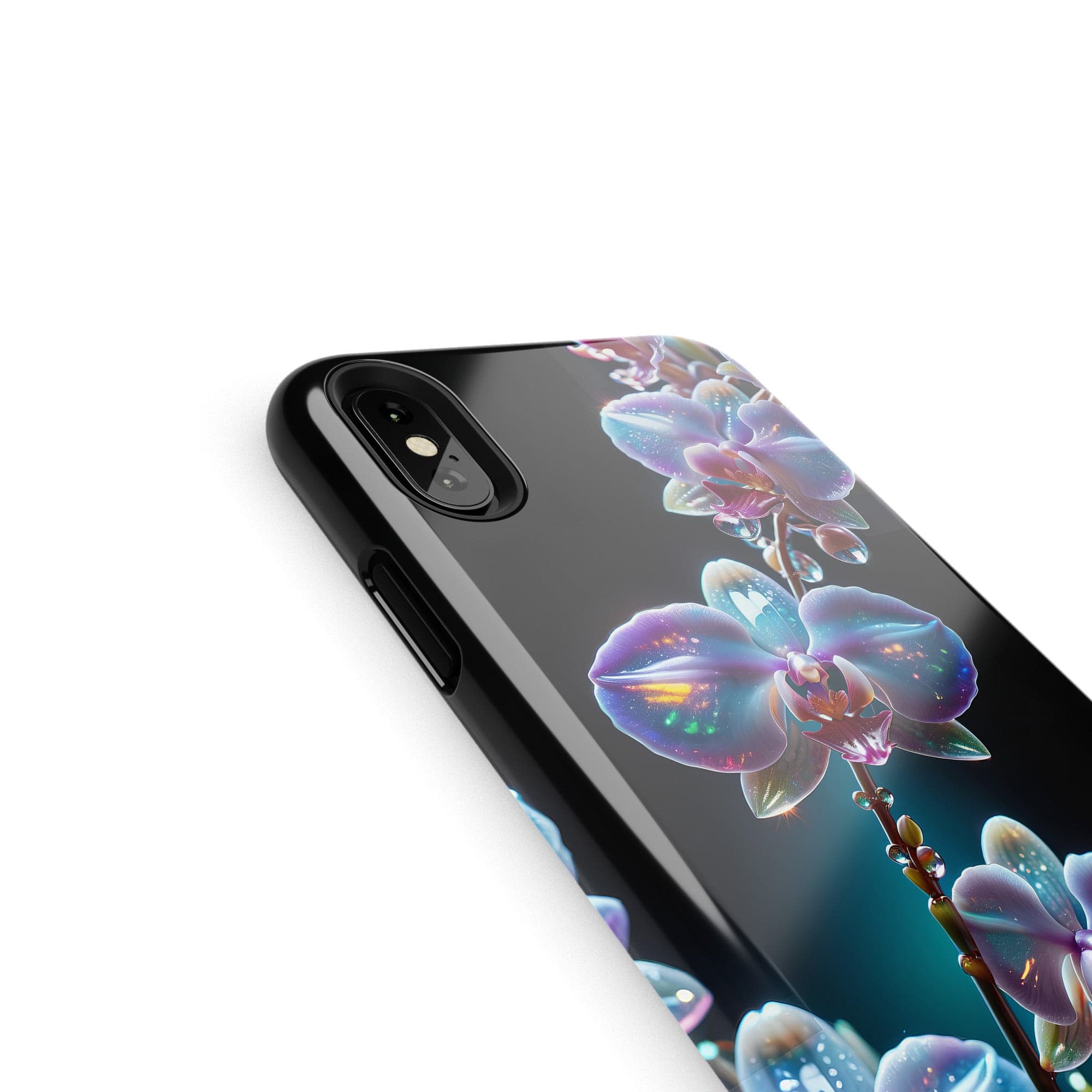 Silent Symphony | Crystal Flower Orchid Case for iPhone XS Max