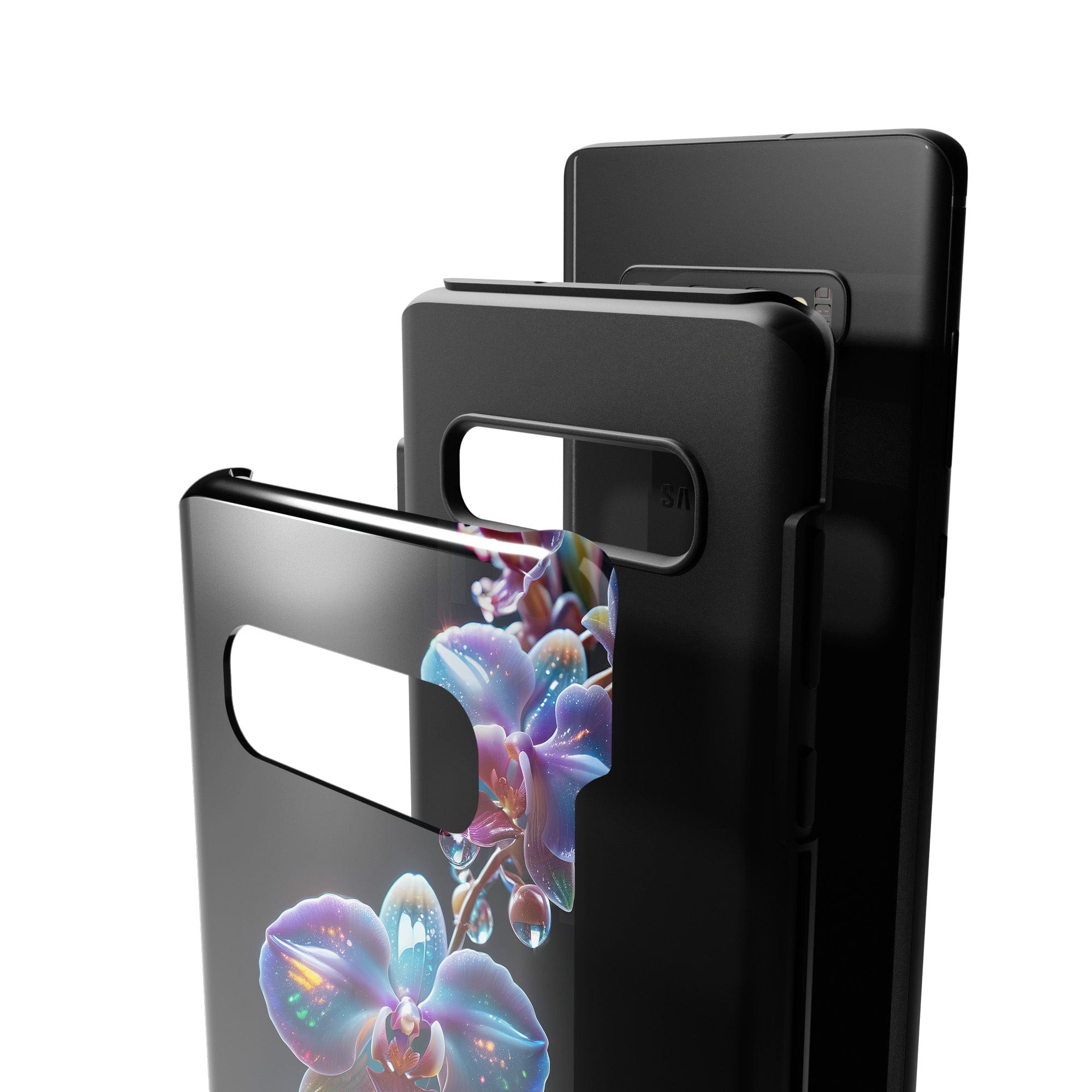 Silent Symphony | Crystal Flower Orchid Samsung Case for Galaxy S10 Plus