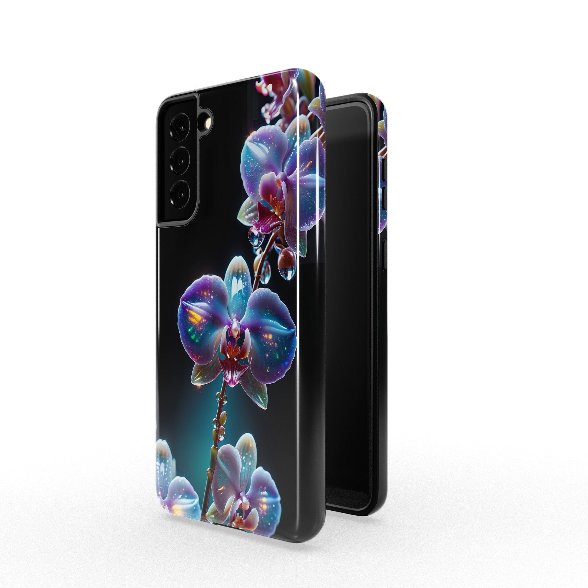 Silent Symphony | Crystal Flower Orchid Samsung Case for Galaxy S21 Plus