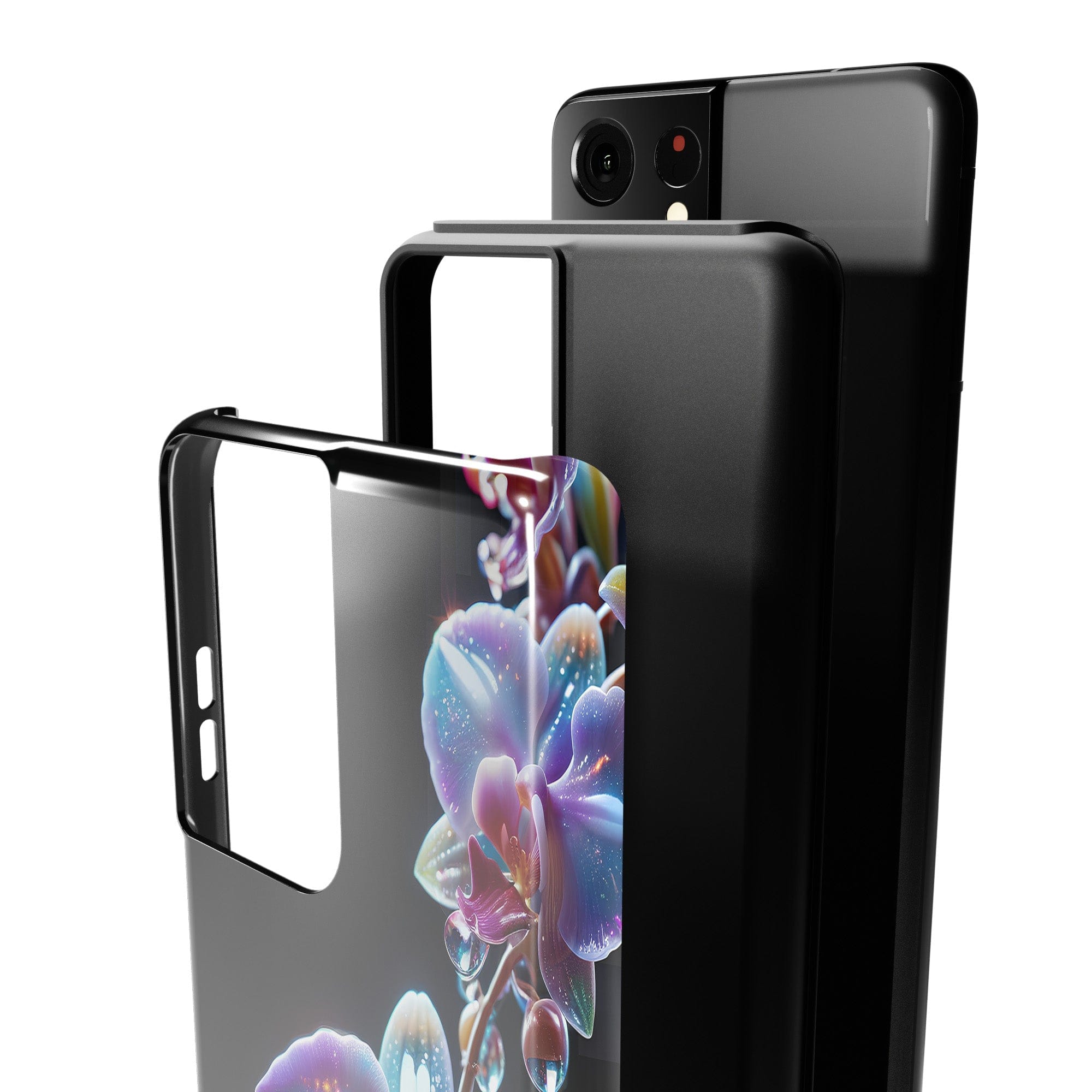 Silent Symphony | Crystal Flower Orchid Samsung Case for Galaxy S21 Ultra