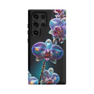 Silent Symphony | Crystal Flower Orchid Samsung Case for Galaxy S24 Ultra