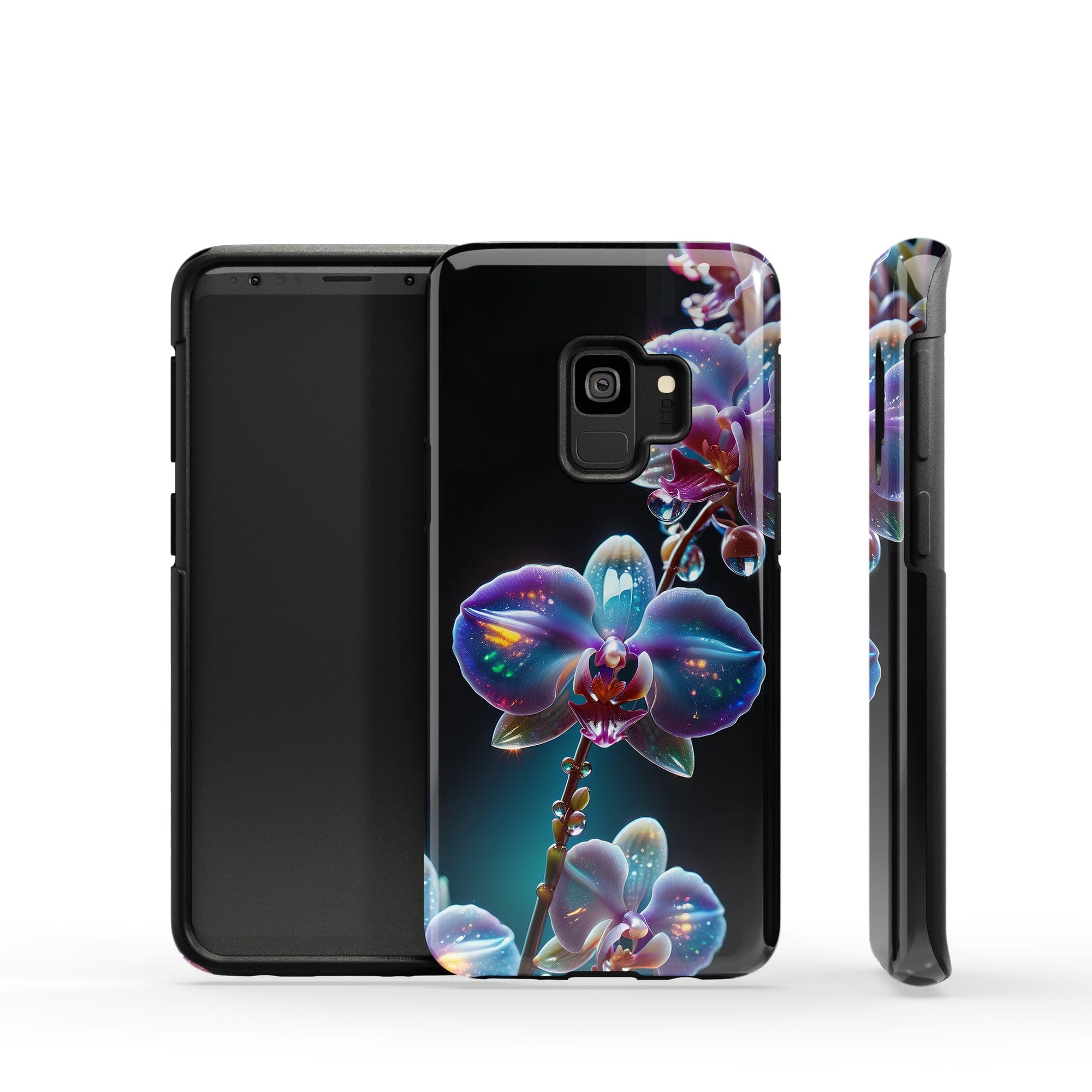 Silent Symphony | Crystal Flower Orchid Samsung Case for Galaxy S9 Plus