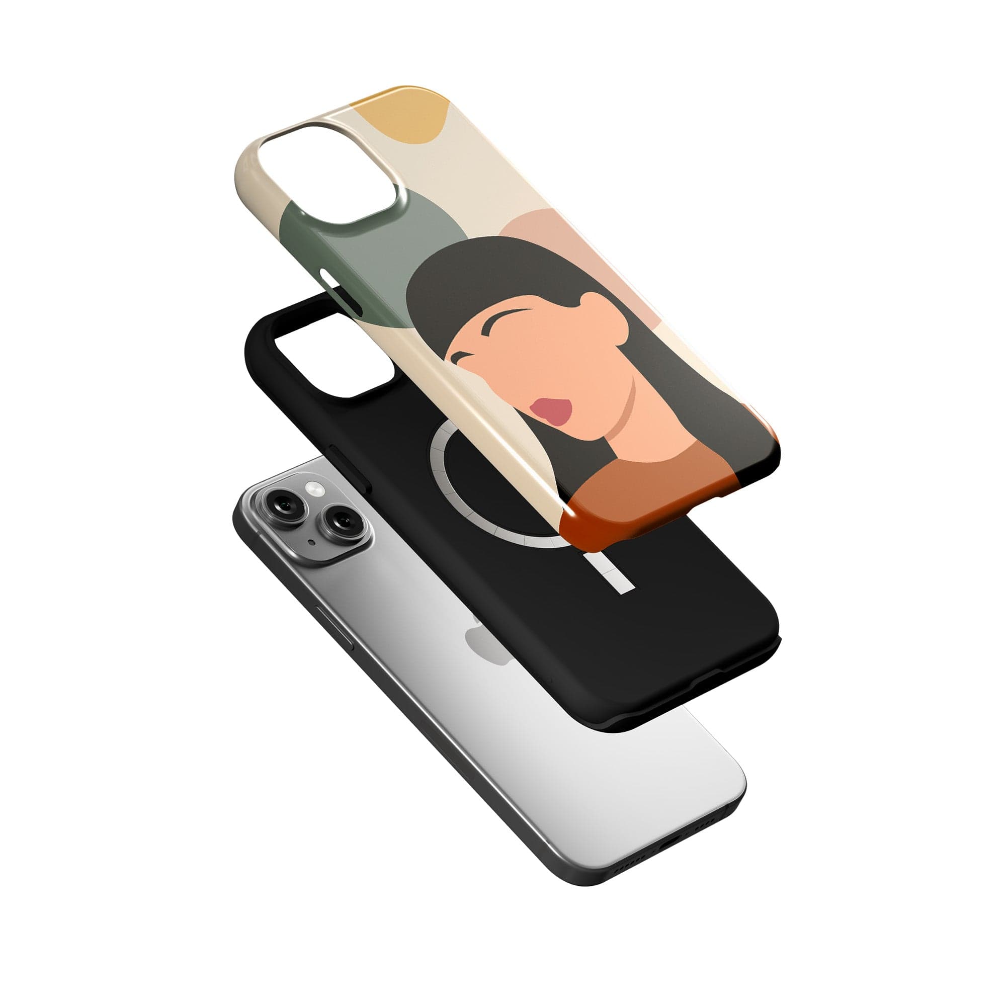 Simply Surreal | Abstract Woman Painting Case for iPhone 15 Plus