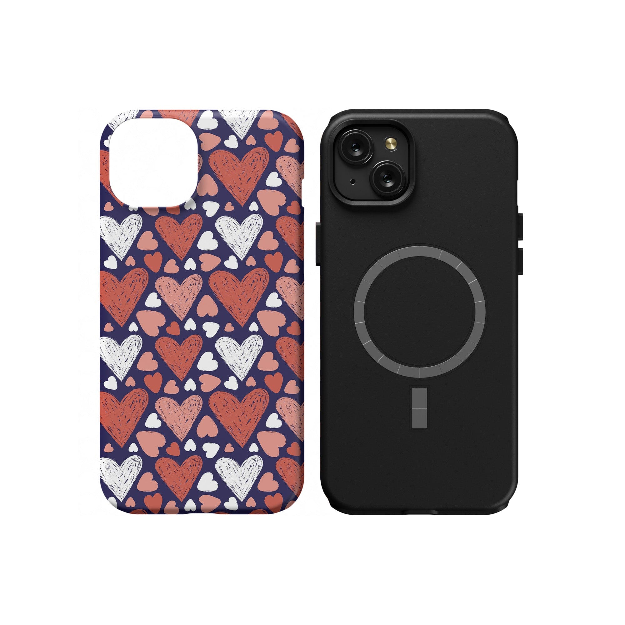 Sketchy Love | Hearts Case for iPhone 15 Plus