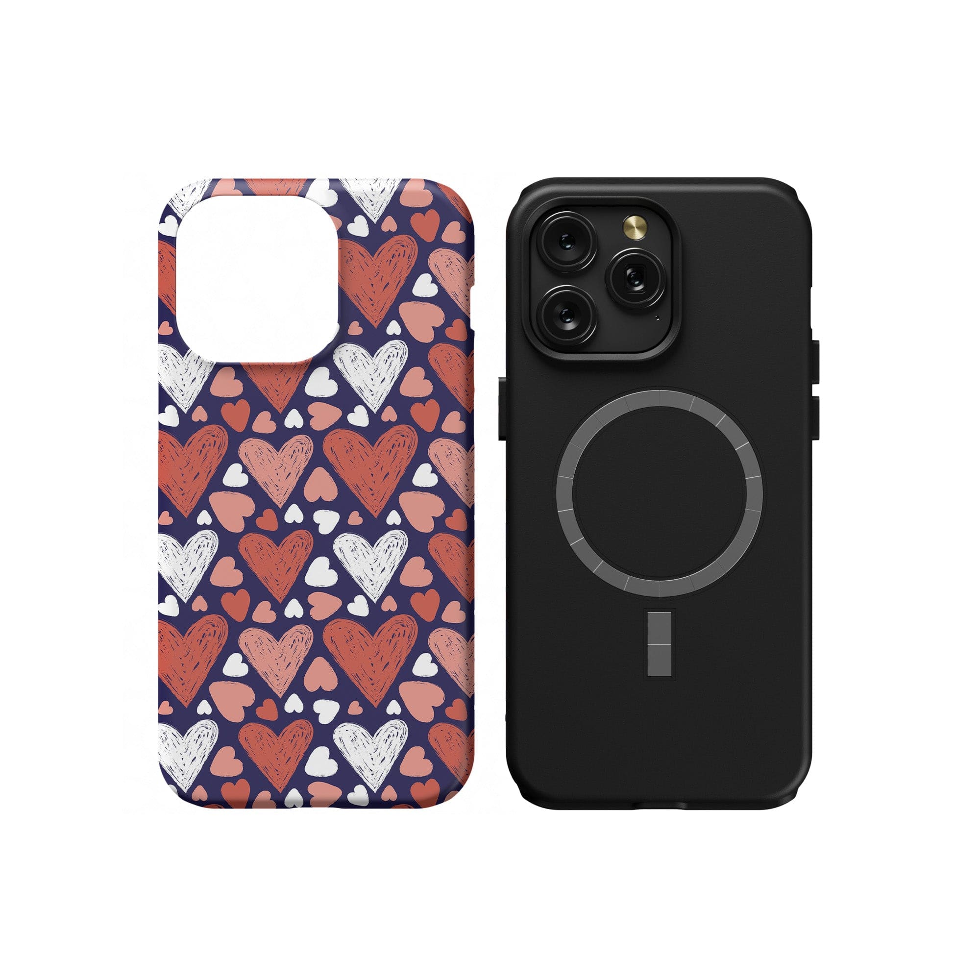 Sketchy Love | Hearts Case for iPhone 15 Pro Max