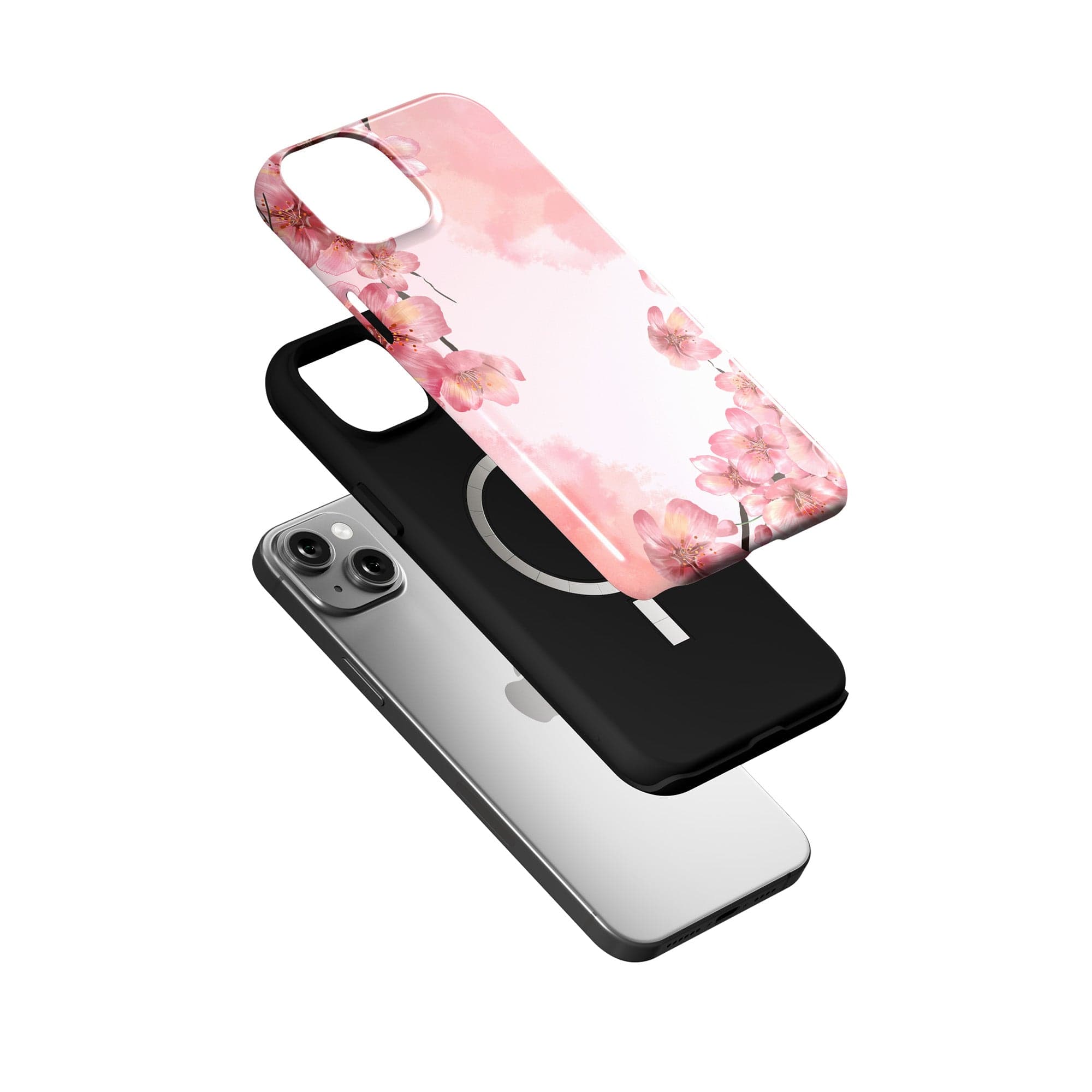 Spring Blush | Cherry Blossoms Floral Case for iPhone 15 Plus