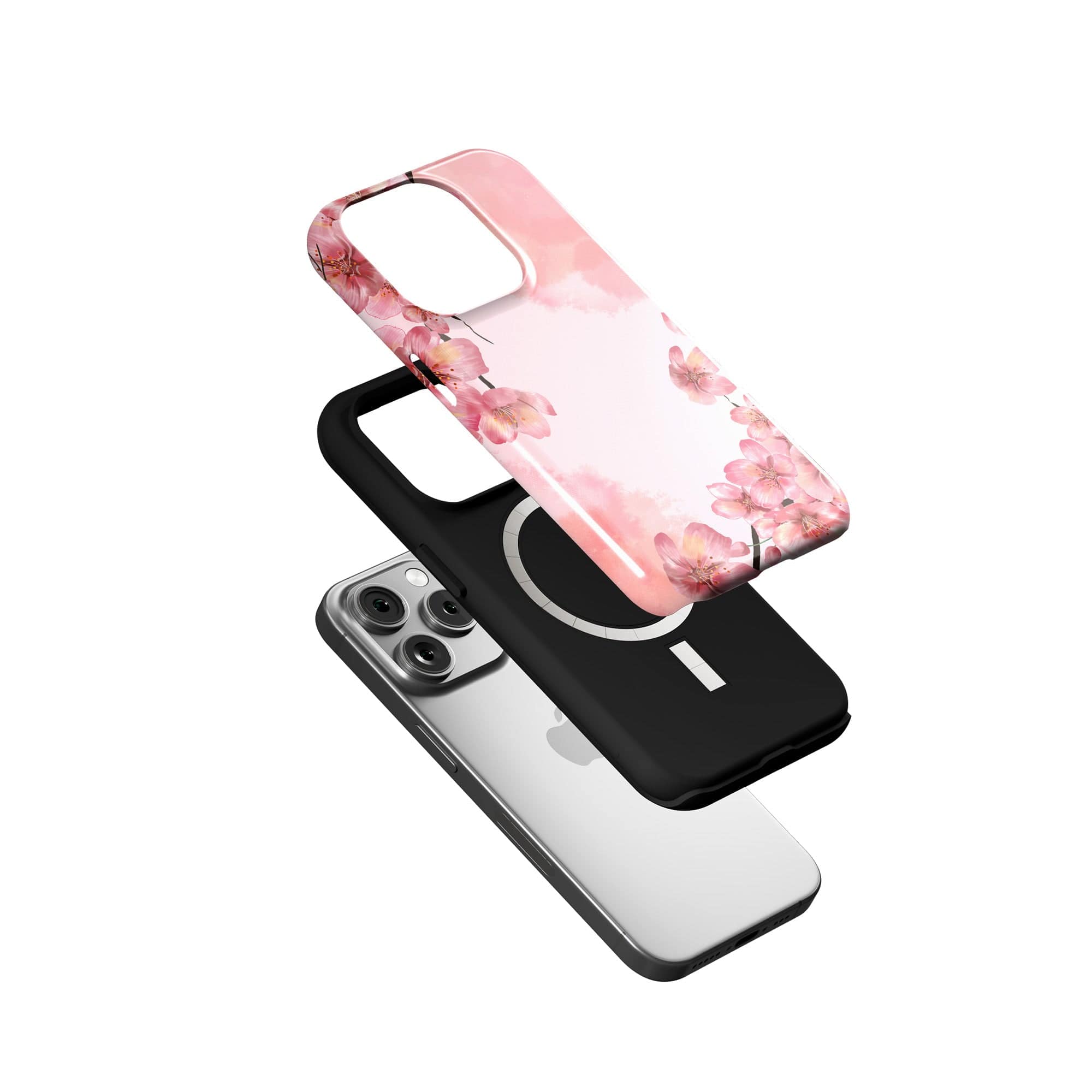 Spring Blush | Cherry Blossoms Floral Case for iPhone 15 Pro