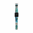 Stardust Whispers | Crystal Flower Jasmine Apple Watch Band in Black