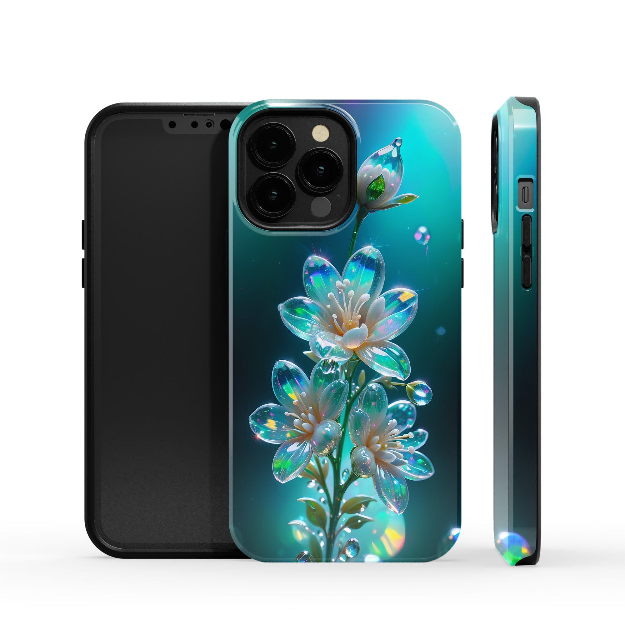 Stardust Whispers | Crystal Flower Jasmine Case for iPhone 13 Pro Max