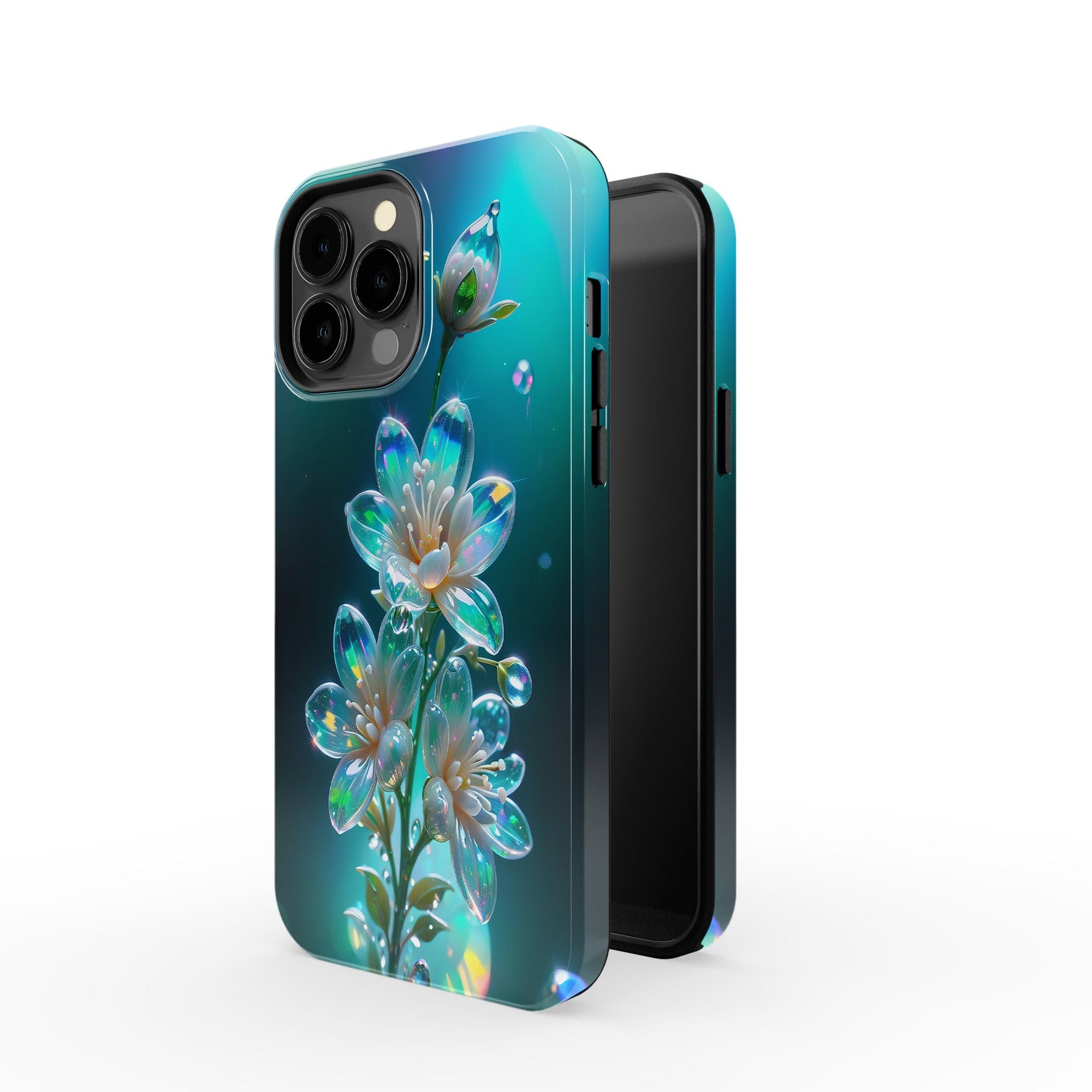 Stardust Whispers | Crystal Flower Jasmine Case for iPhone 13 Pro Max