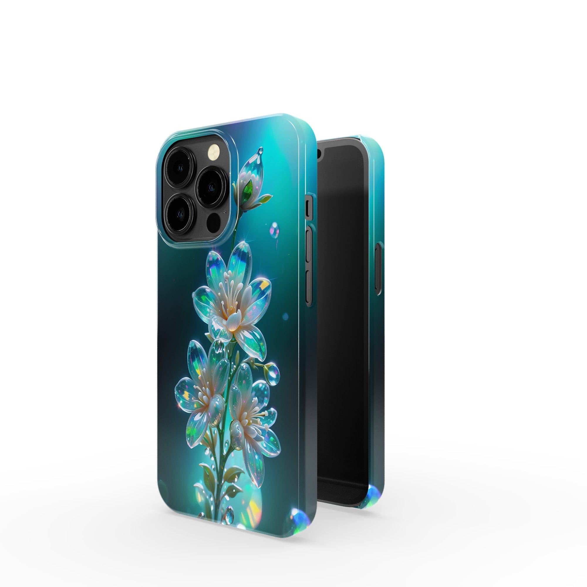 Stardust Whispers | Crystal Flower Jasmine Case for iPhone 13 Pro