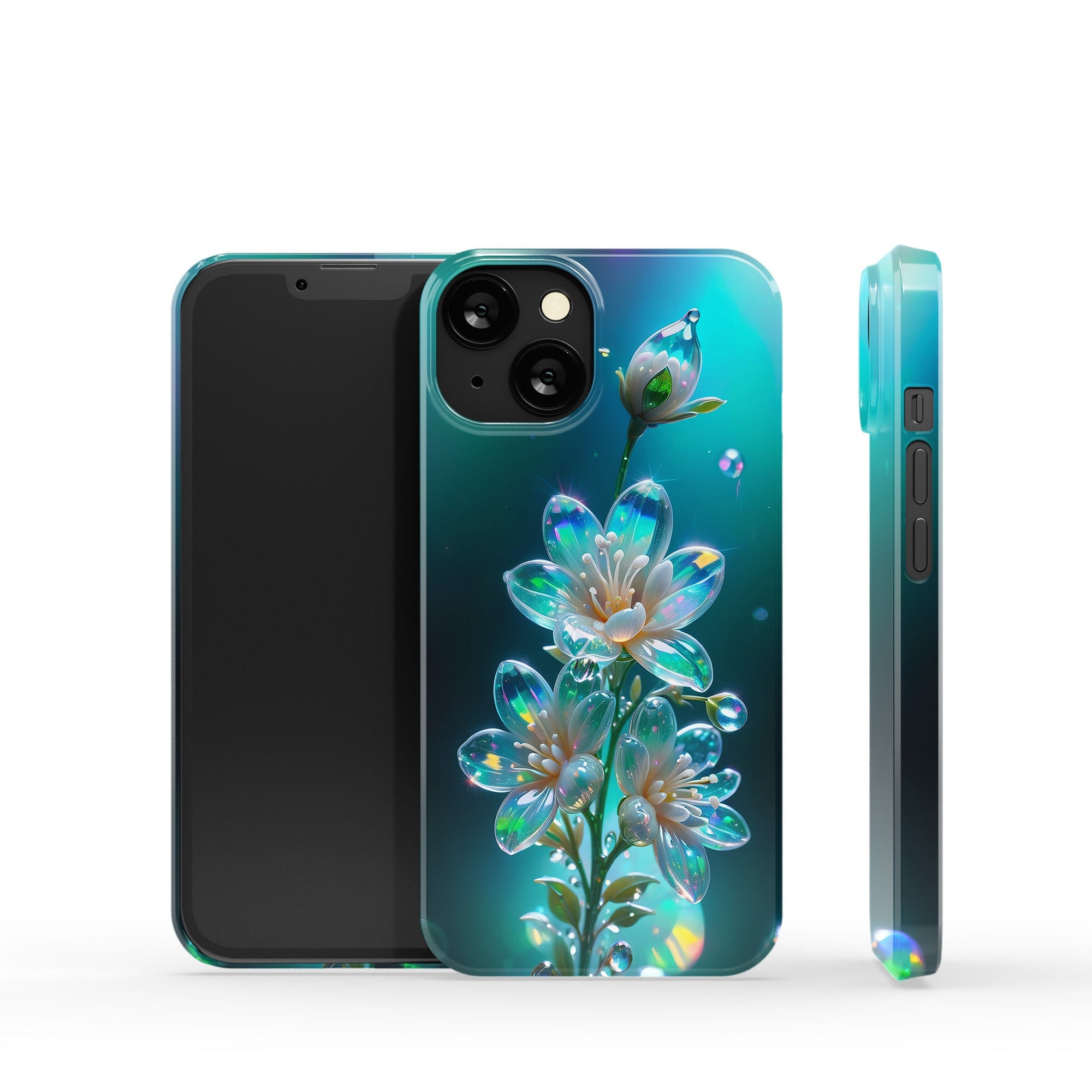 Stardust Whispers | Crystal Flower Jasmine Case for iPhone 13