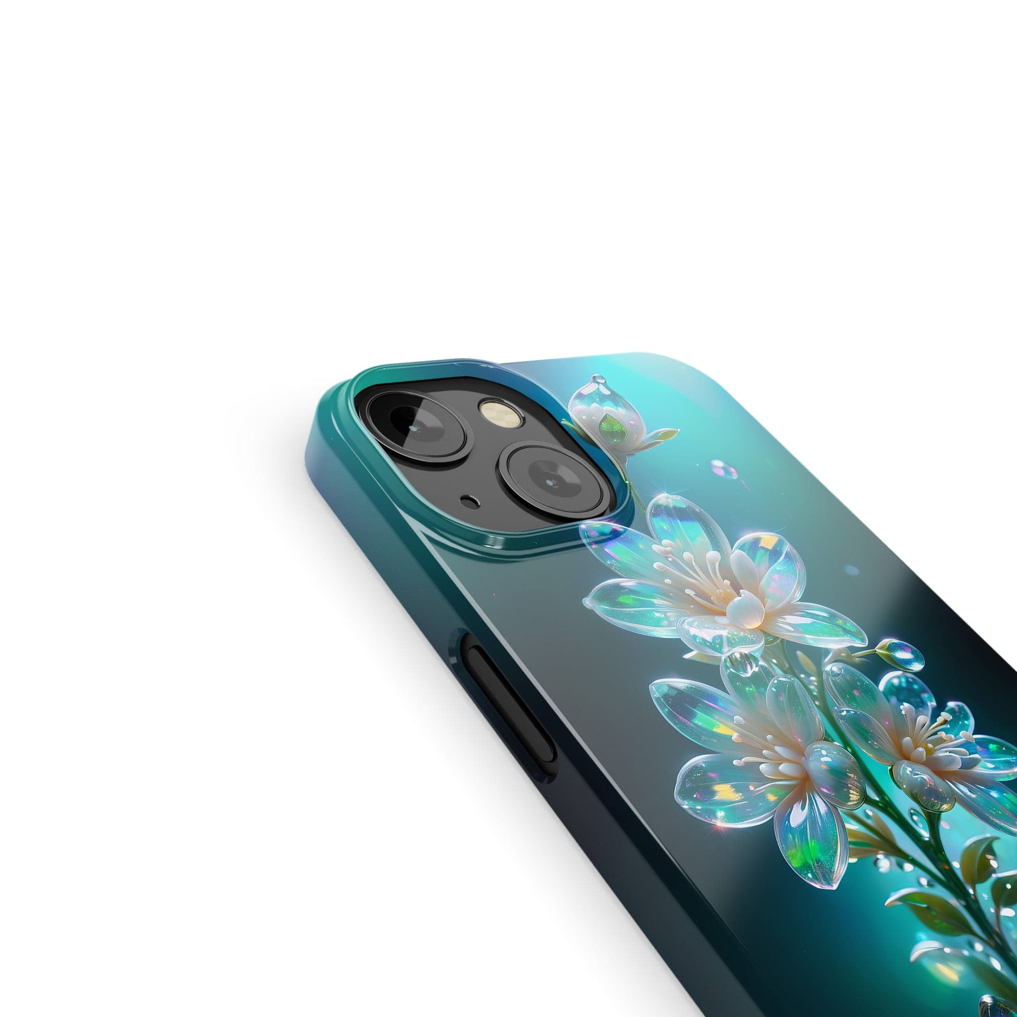 Stardust Whispers | Crystal Flower Jasmine Case for iPhone 13