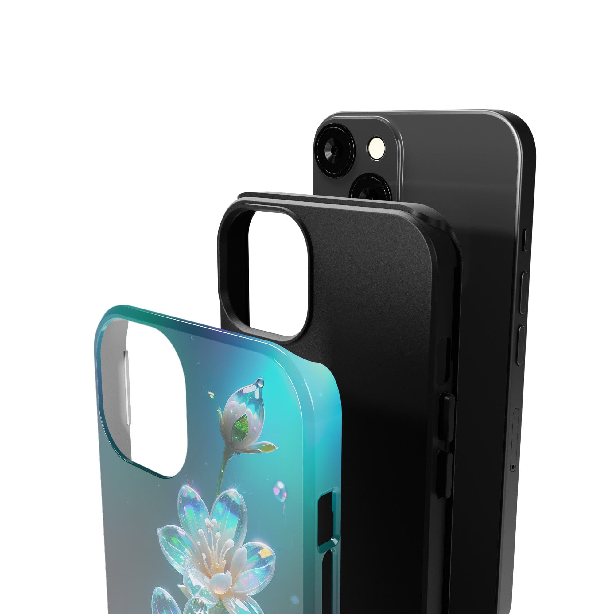 Stardust Whispers | Crystal Flower Jasmine Case for iPhone 13