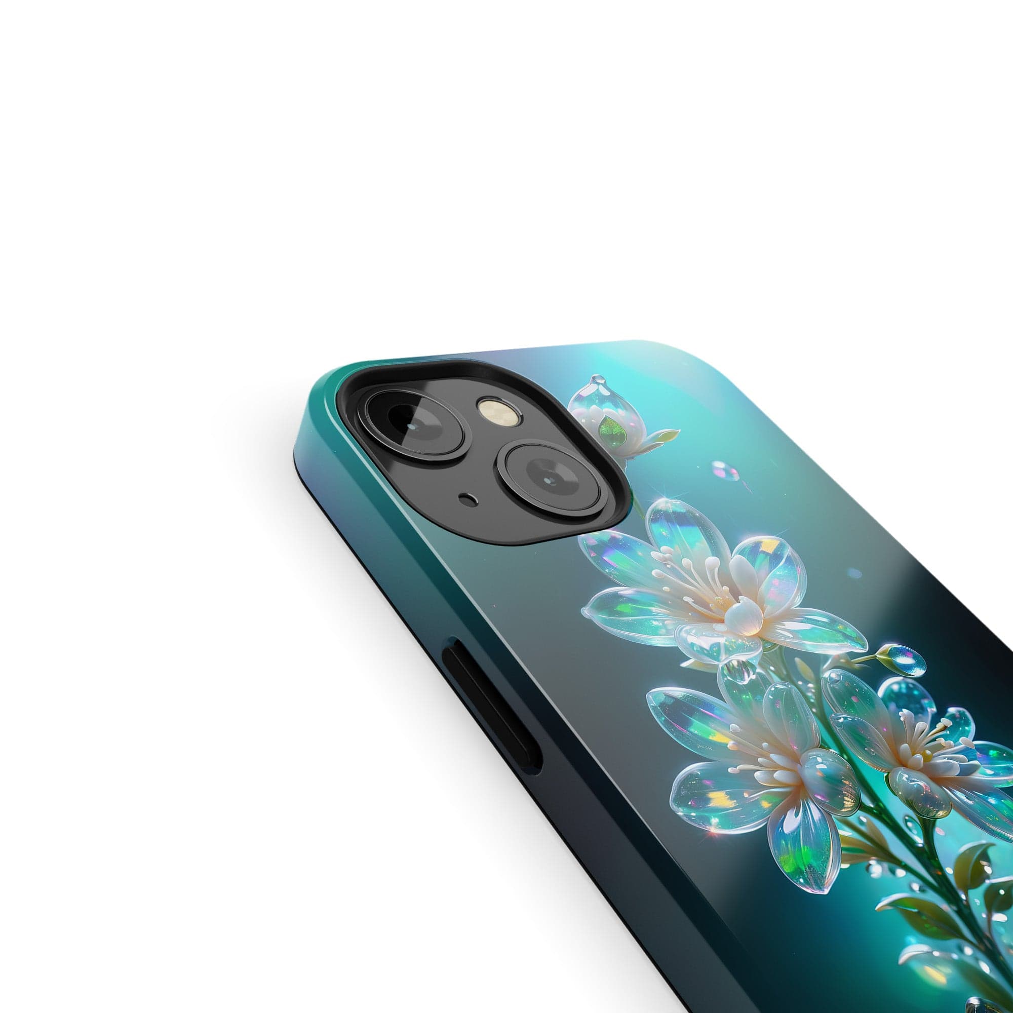 Stardust Whispers | Crystal Flower Jasmine Case for iPhone 13