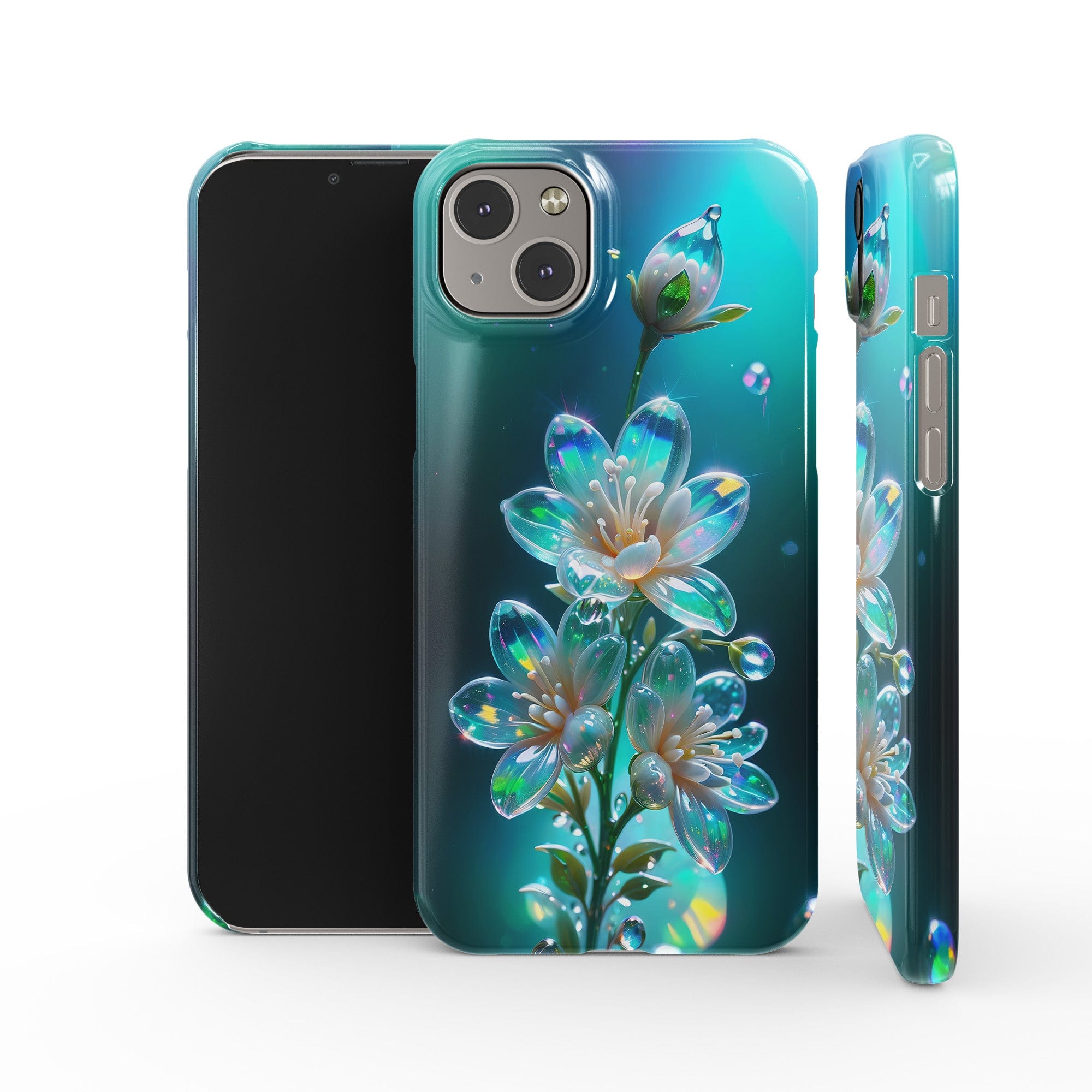 Stardust Whispers | Crystal Flower Jasmine Case for iPhone 14 Plus