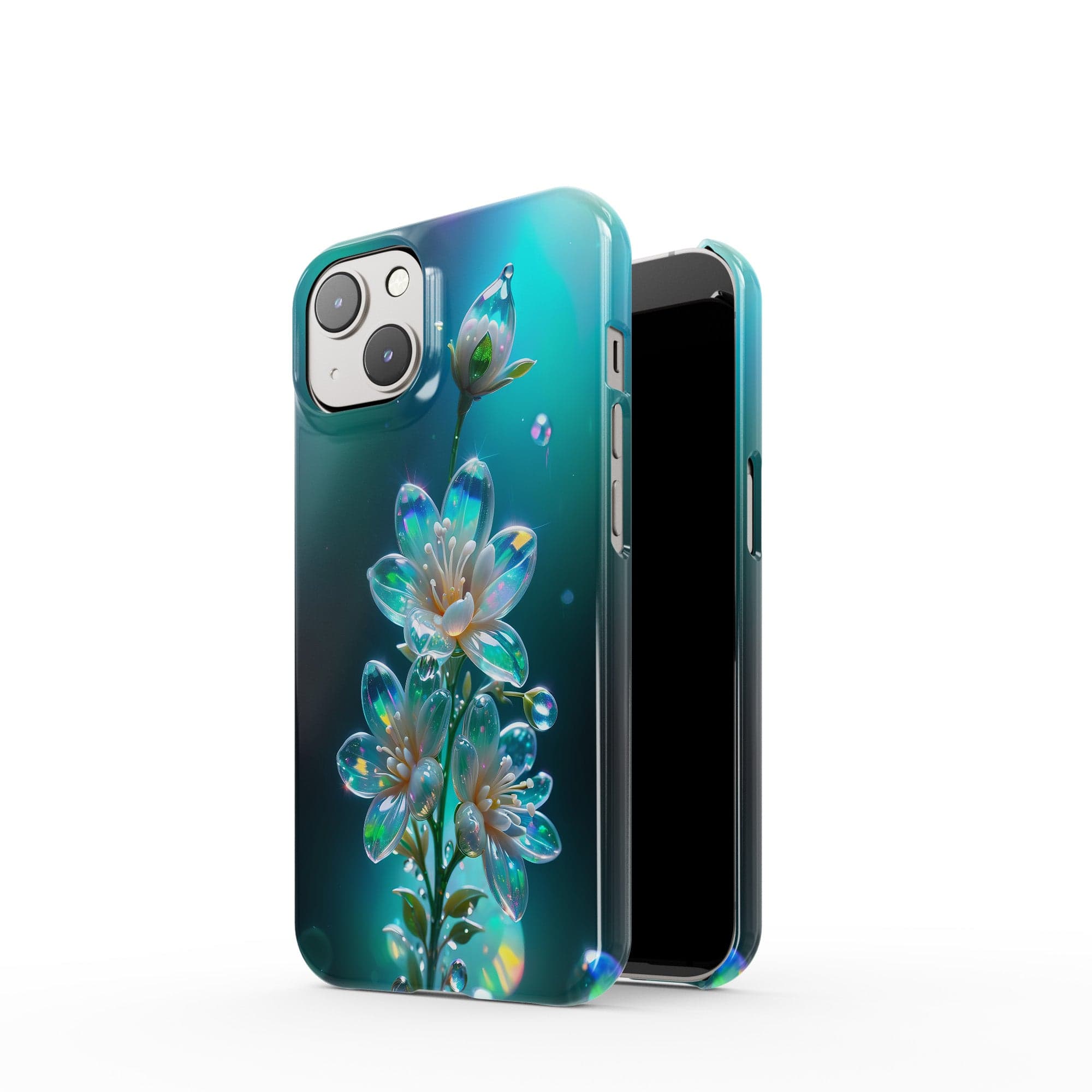 Stardust Whispers | Crystal Flower Jasmine Case for iPhone 14