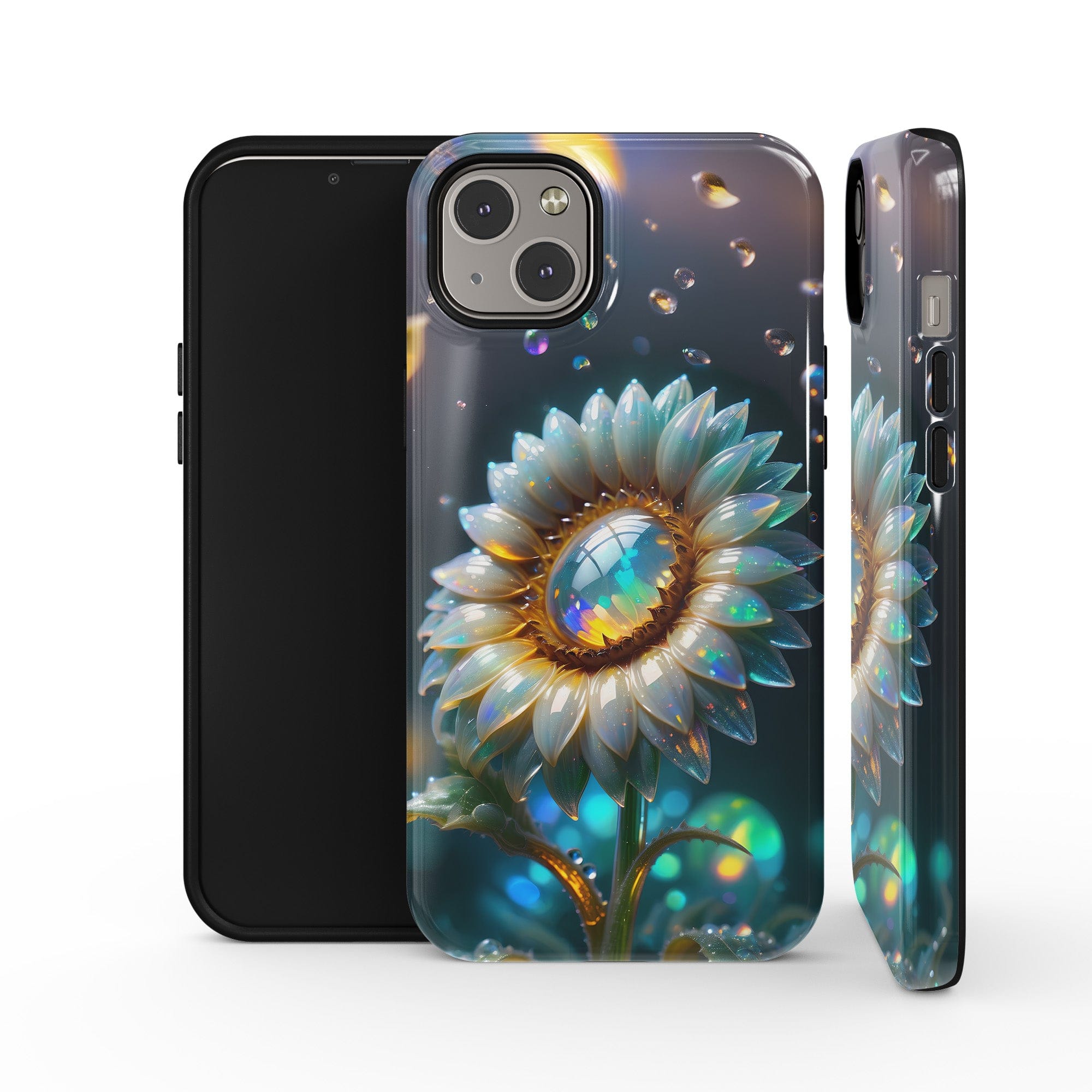 Sunshower | Crystal Flower Sunflower Case for iPhone 14 Plus