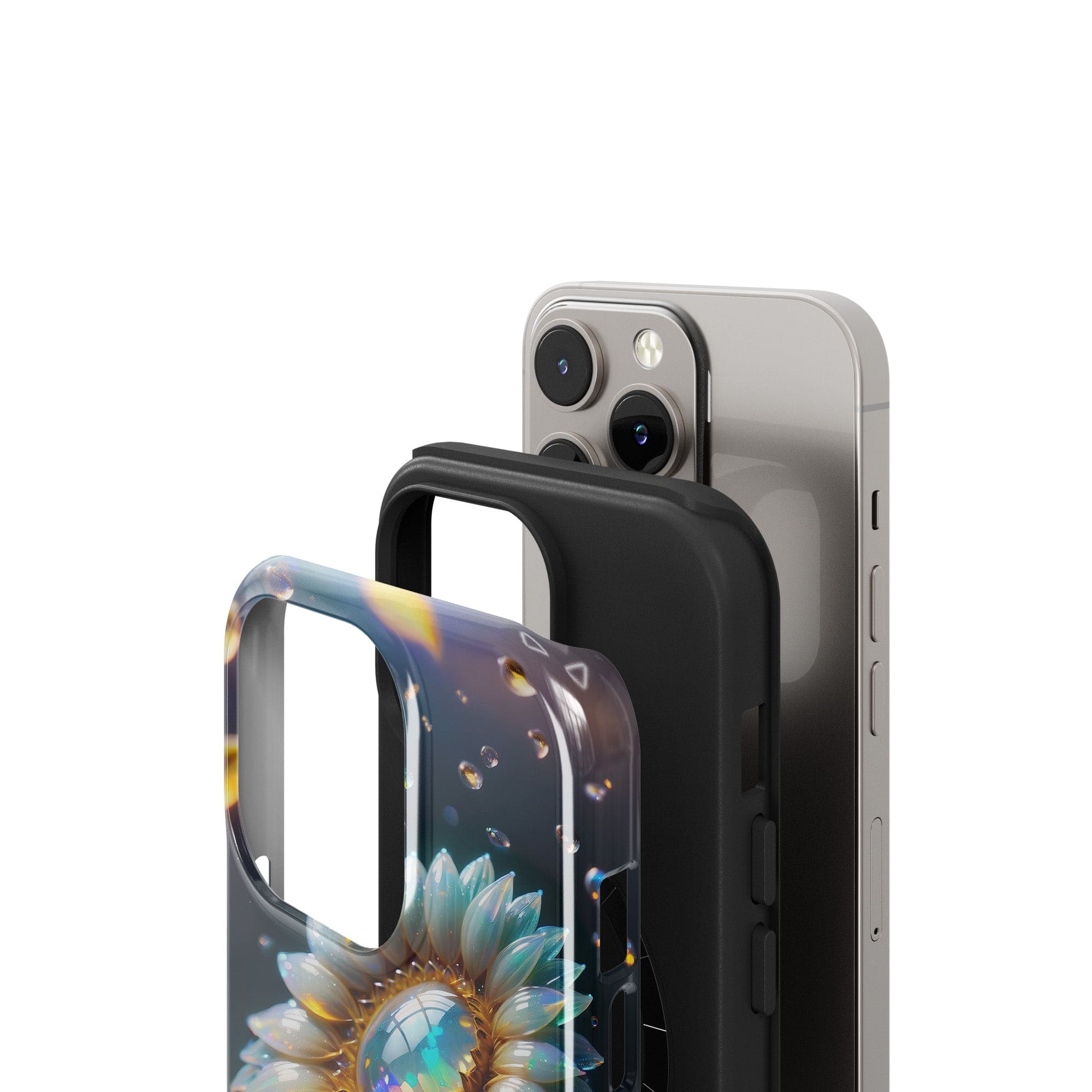 Sunshower | Crystal Flower Sunflower Case for iPhone 14 Pro