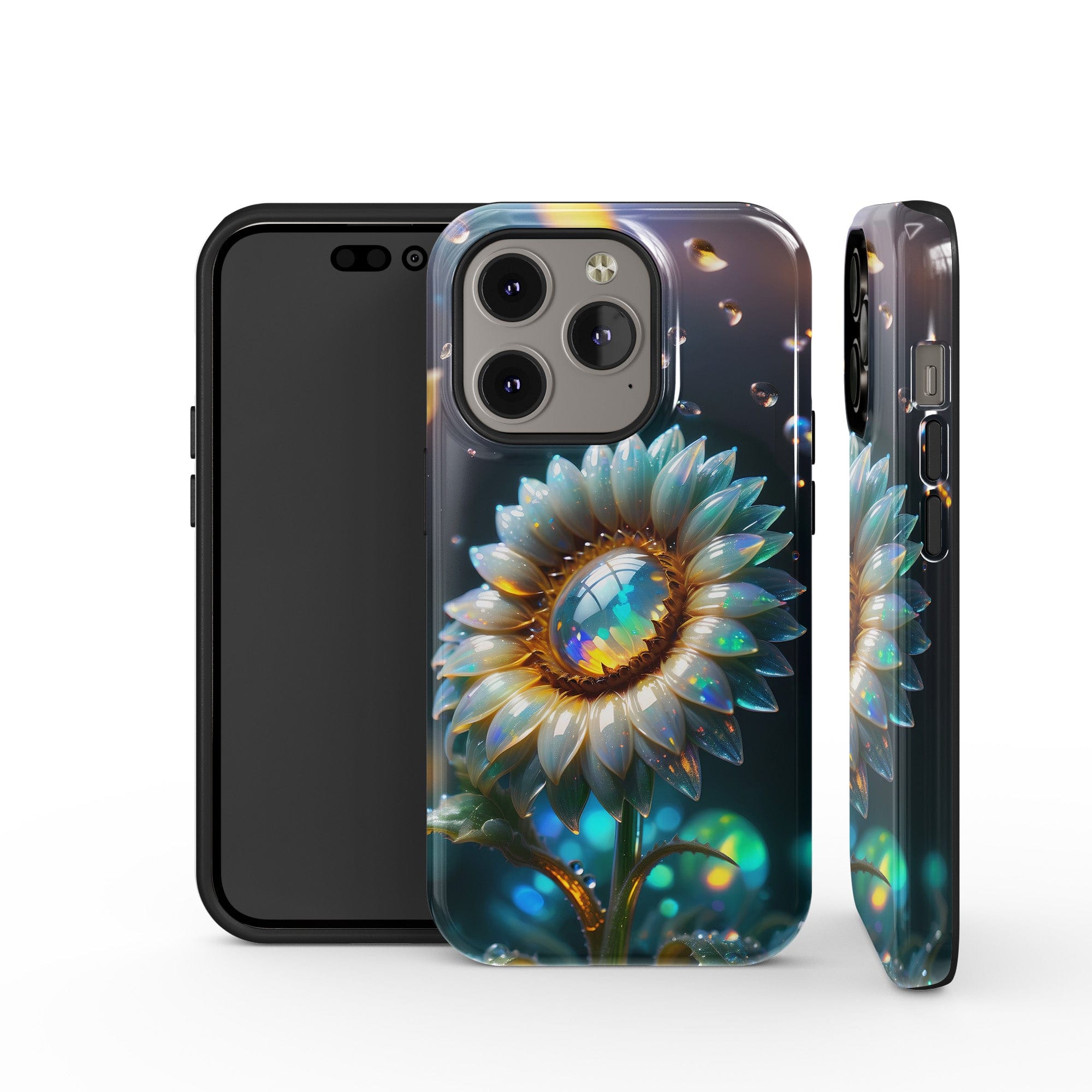 Sunshower | Crystal Flower Sunflower Case for iPhone 14 Pro