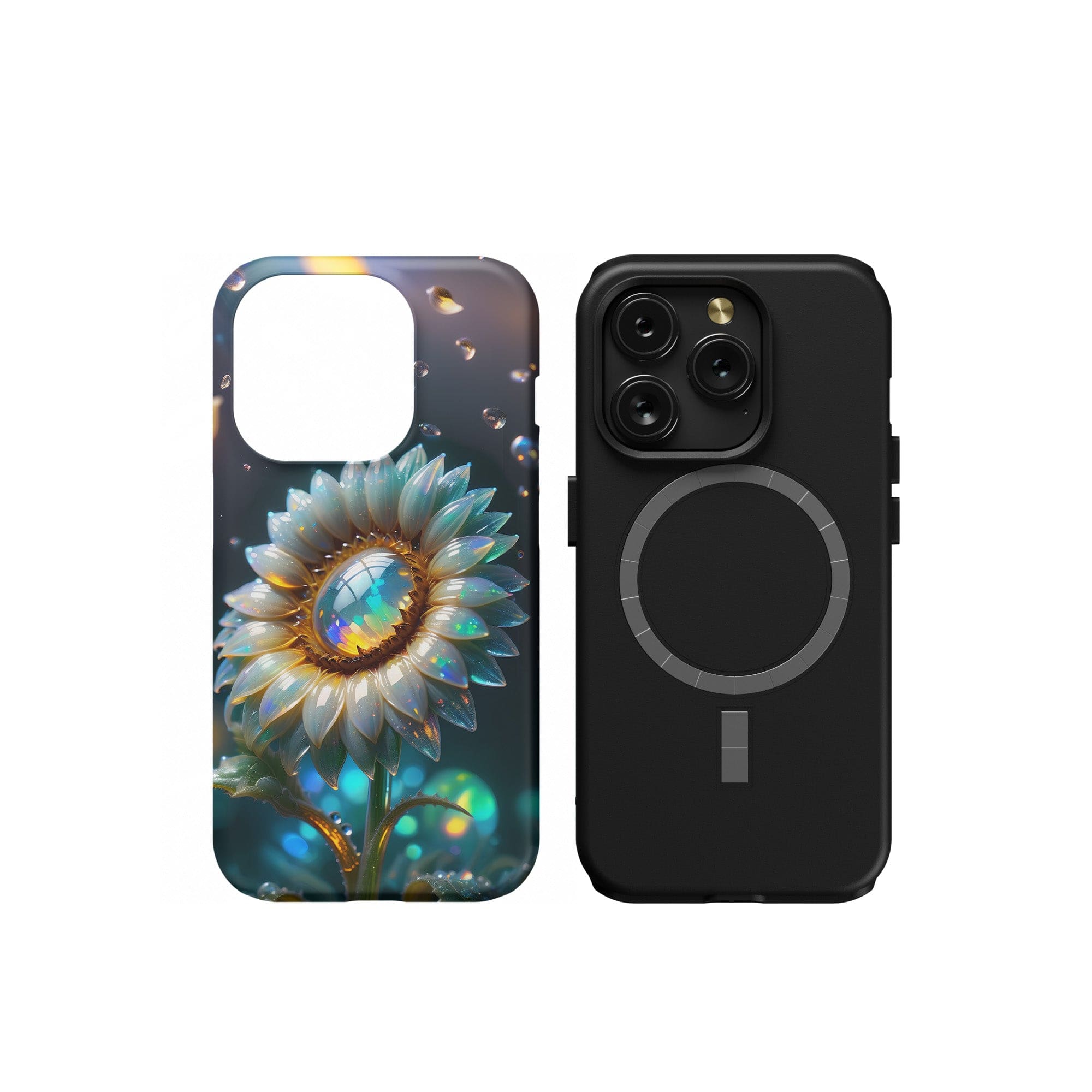 Sunshower | Crystal Flower Sunflower Case for iPhone 15 Pro