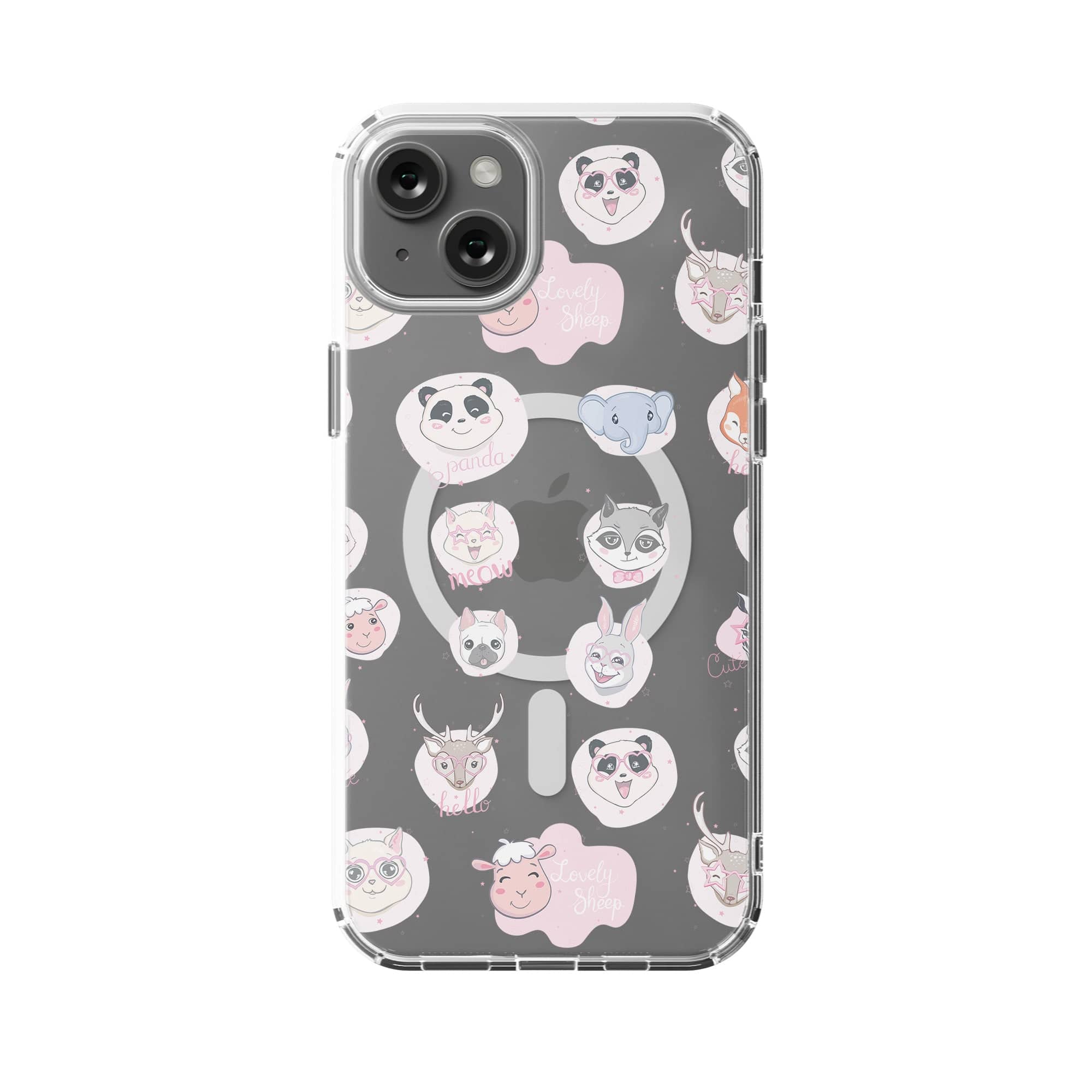 Wild Thoughts | Animal Sticker Case for iPhone 15 Plus