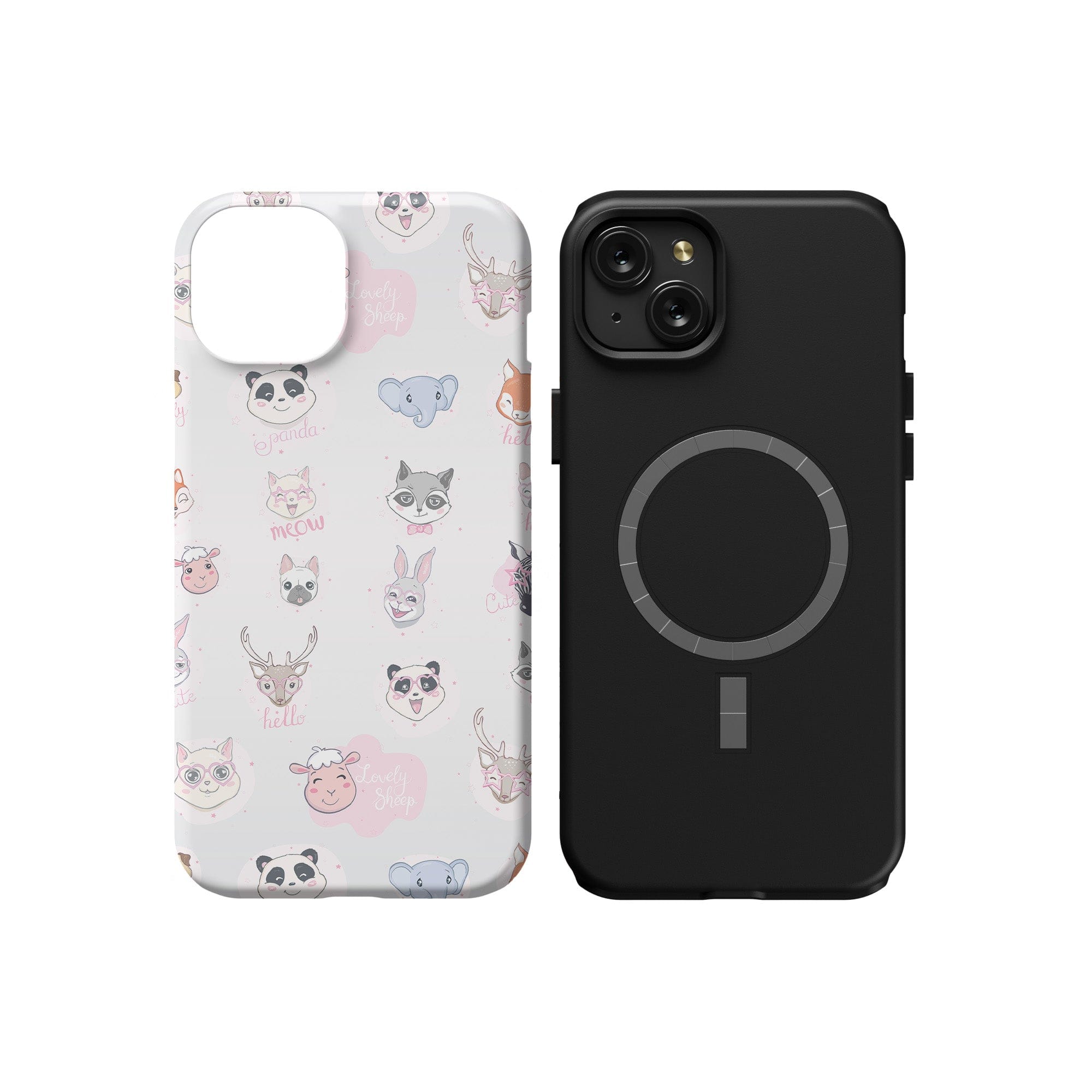 Wild Thoughts | Animal Sticker Case for iPhone 15 Plus