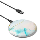 24K Magic | Marble Wireless Charging Pad in Silver