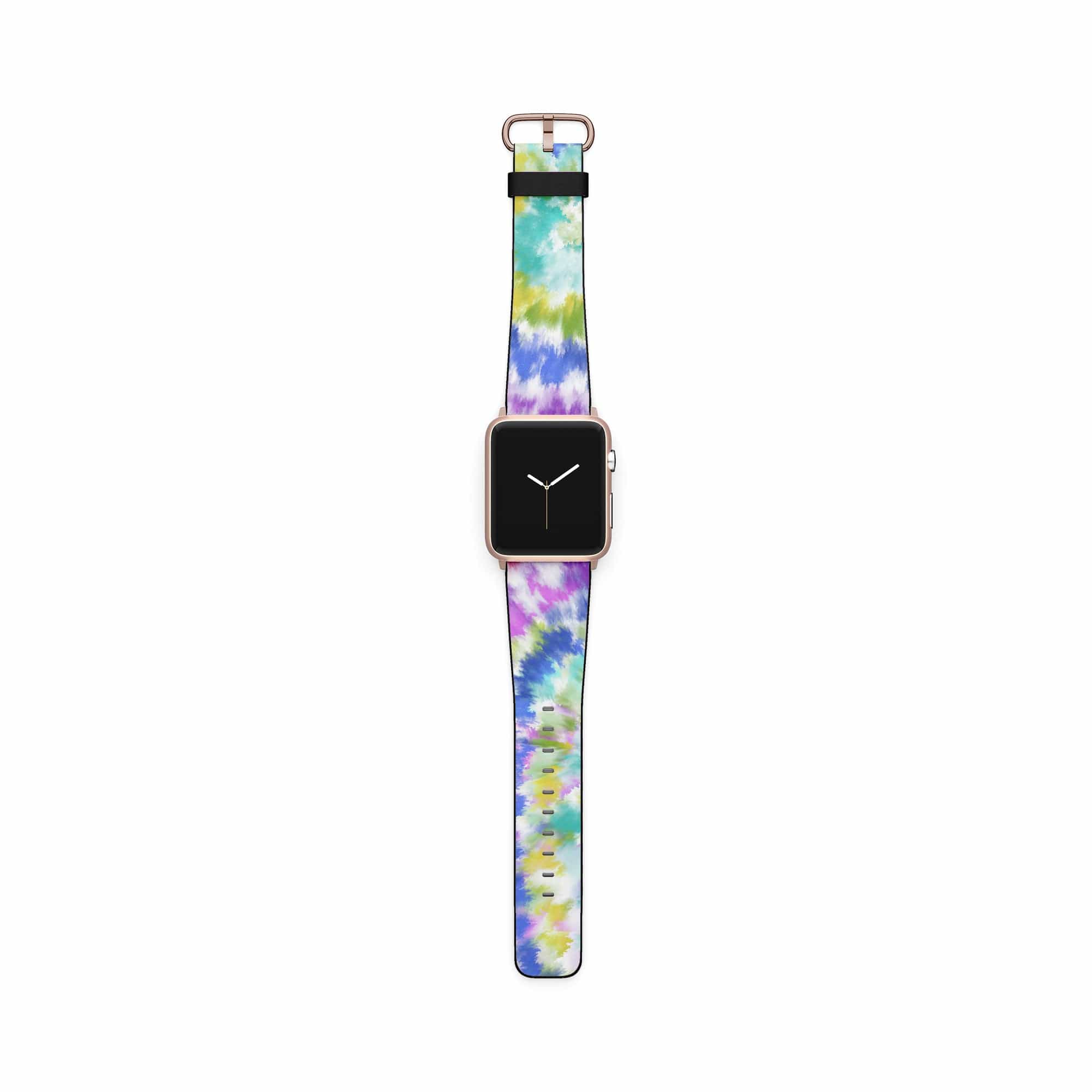 Against The Wall | Tie Dye Apple Watch Band for 38/40/41 mm Watch in Rose Gold