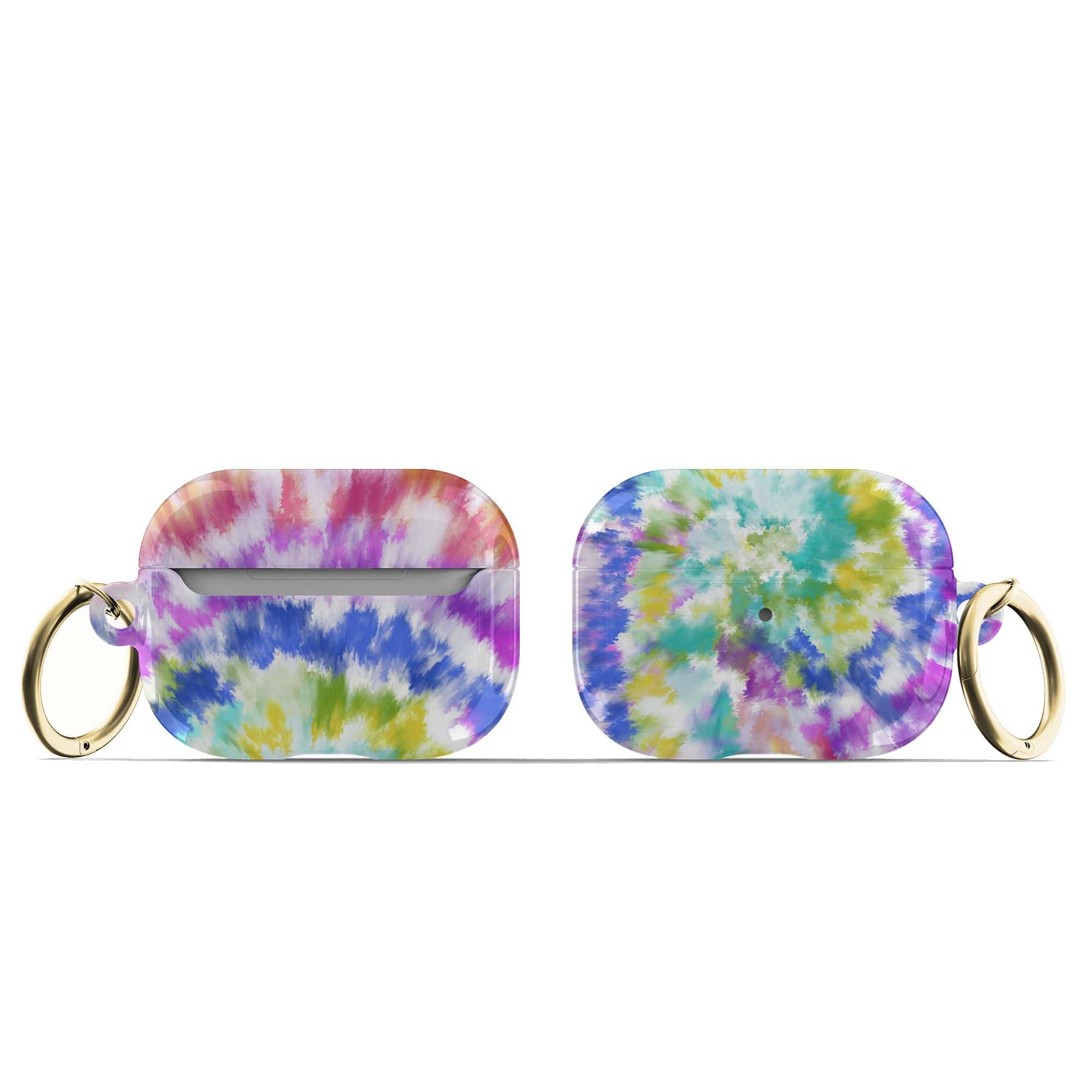 Against The Wall | Tie Dye Apple AirPods Case for AirPods 3 & AirPods Pro 1&2 Gold