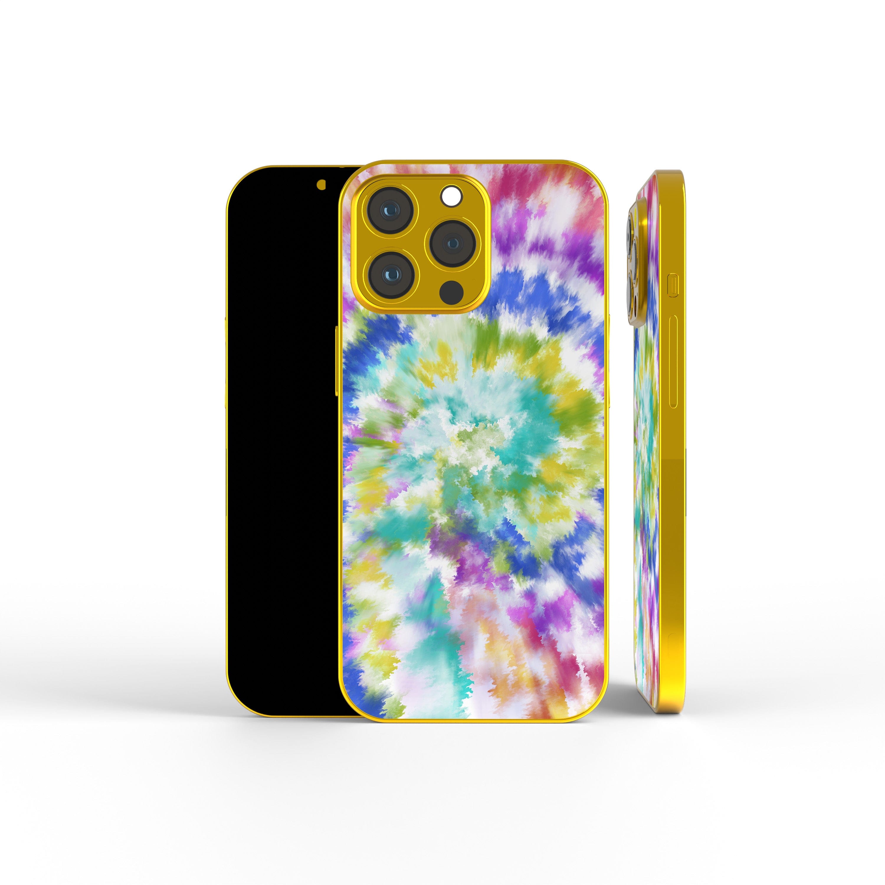 Against the Wall | Tie Dye Precious Metals Case in Gold