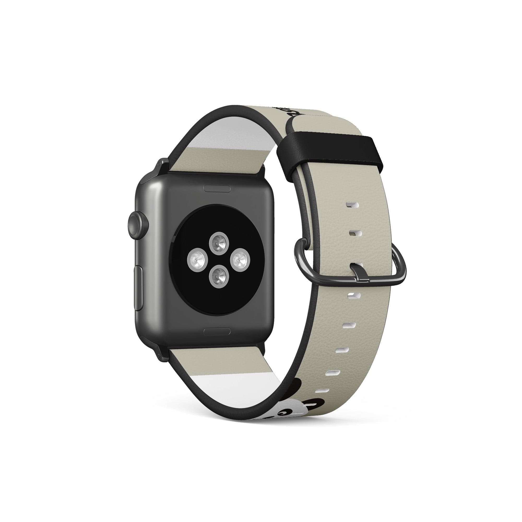 Be Pandatastic | Minimalistic Panda Apple Watch Band for 38/40/41 mm Watch in Black