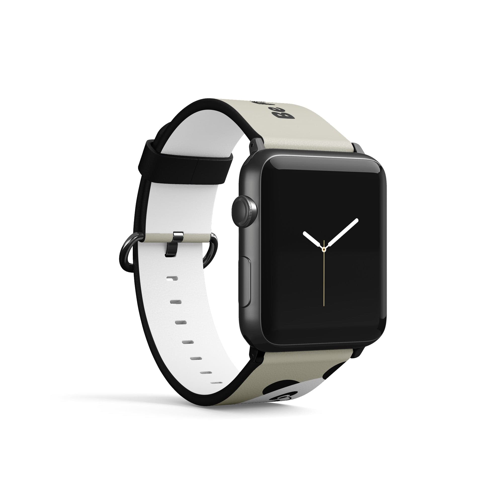 Be Pandatastic | Minimalistic Panda Apple Watch Band for 38/40/41 mm Watch in Black