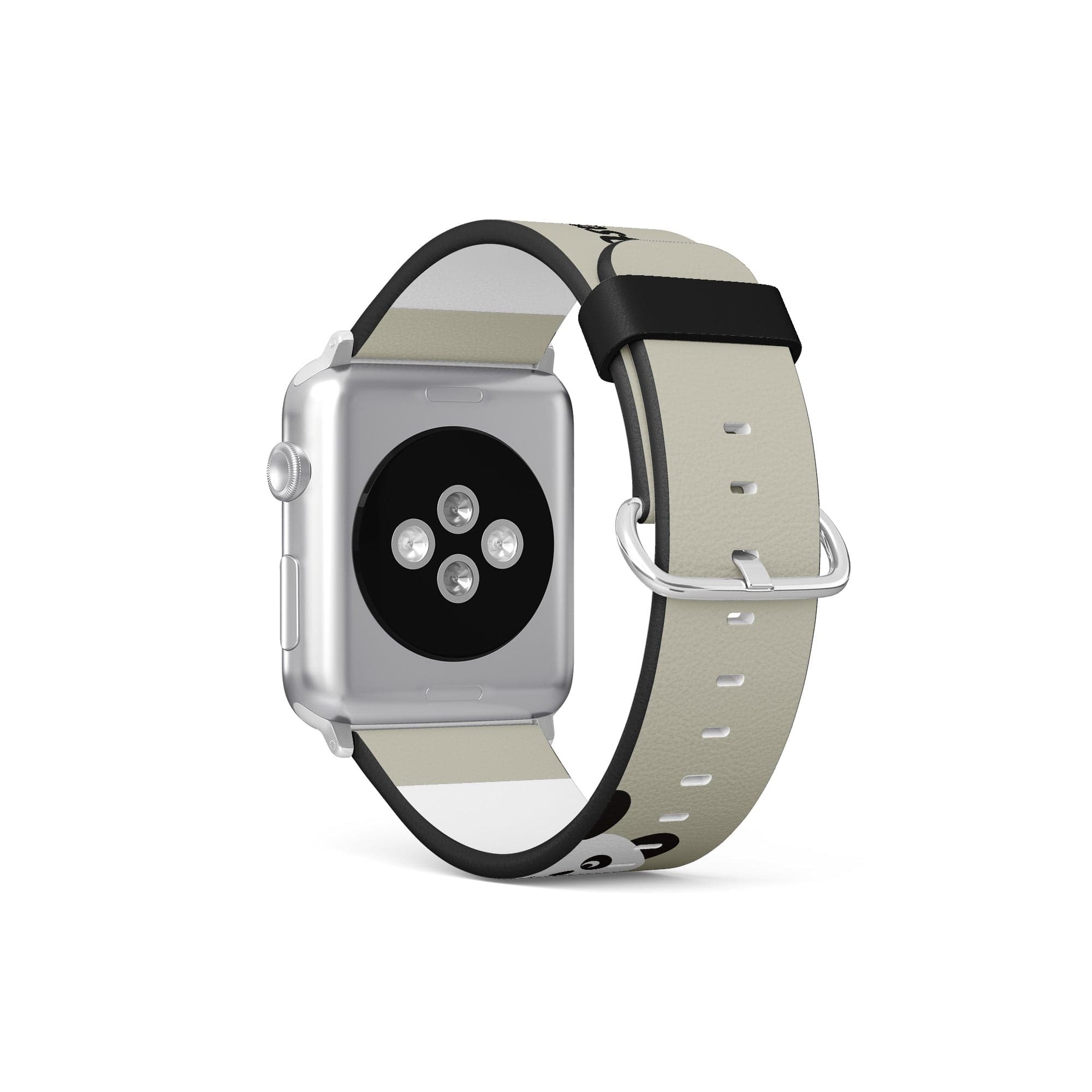 Be Pandatastic | Minimalistic Panda Apple Watch Band for 38/40/41 mm Watch in Silver